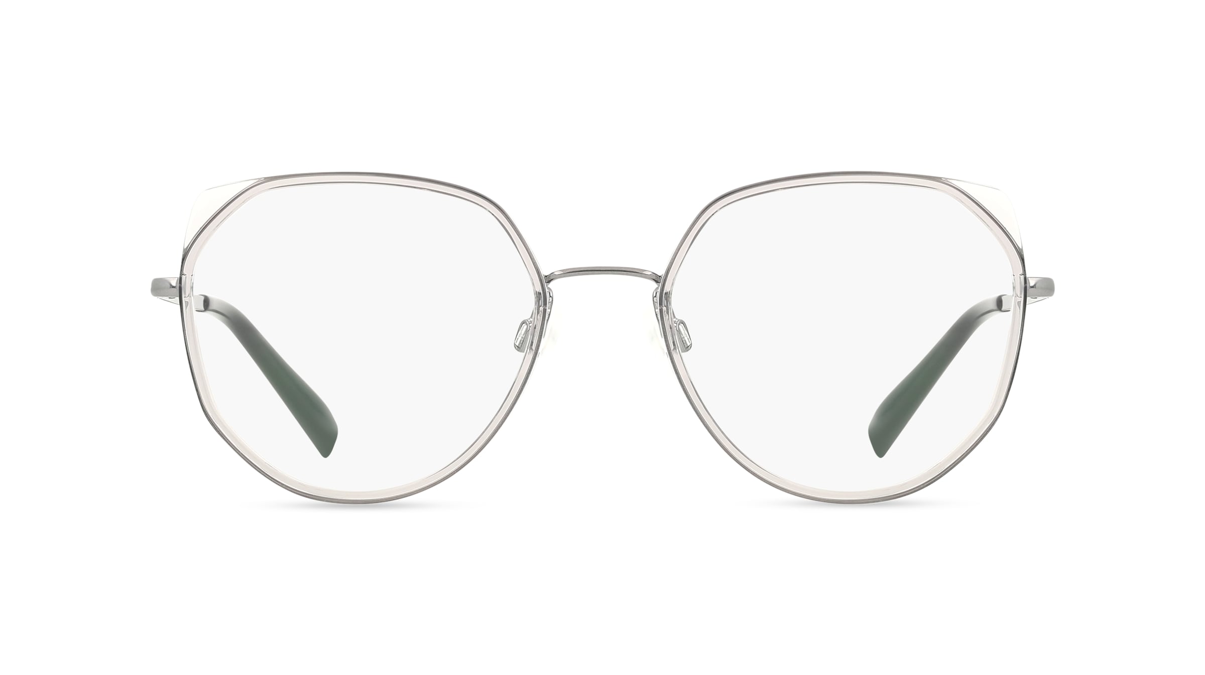 Esprit 33542 Damen-Brille inkl. Gläser Vollrand Geometrisch Kunststoff-Gestell 53/18/140, Grau