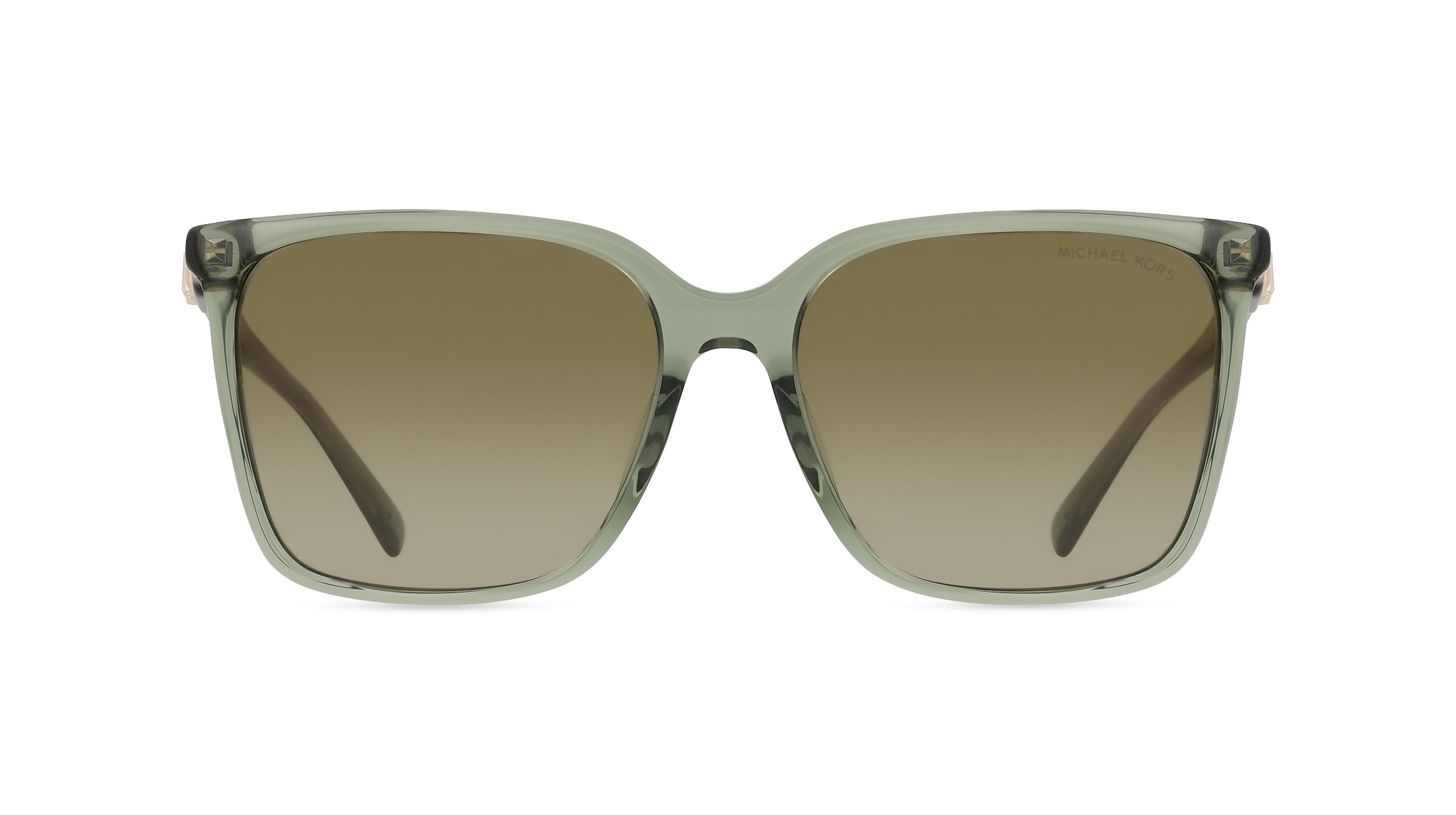 Michael Kors MK2197U Damen-Sonnenbrille Vollrand Rund Acetat-Gestell, grün