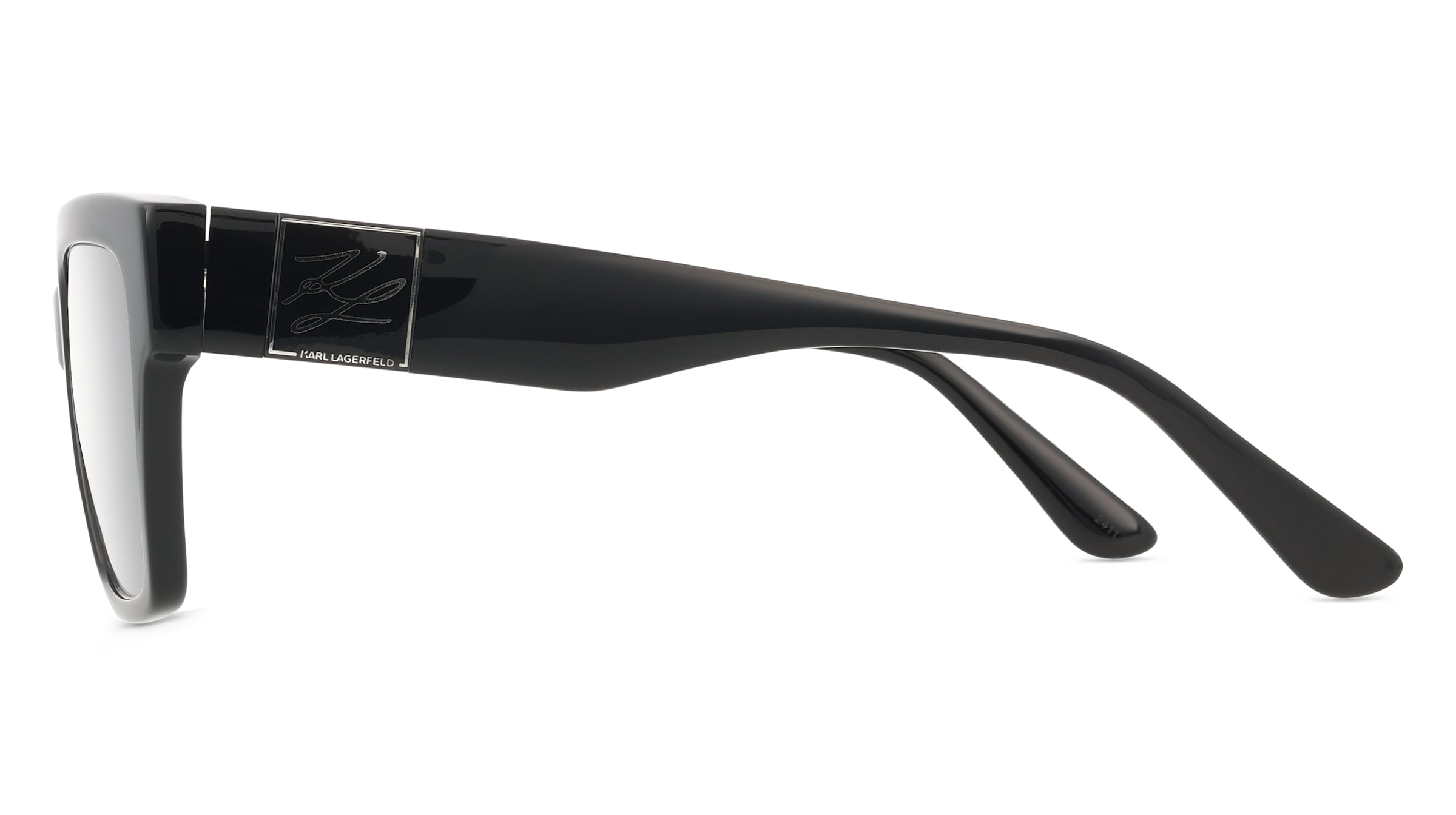 Thumbnail - Karl Lagerfeld KL6196 Unisex-Brille inkl. Gläser Vollrand Quadratisch Acetat-Gestell 53/18/140, schwarz