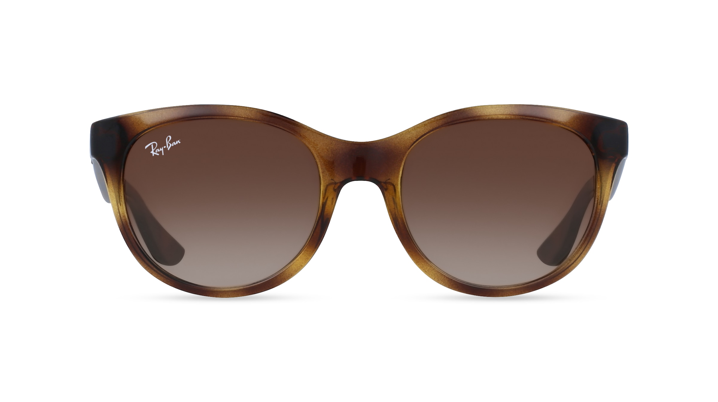 Ray-Ban Junior RJ 9068S Jugend-Sonnenbrille Vollrand Oval Kunststoff-Gestell, braun