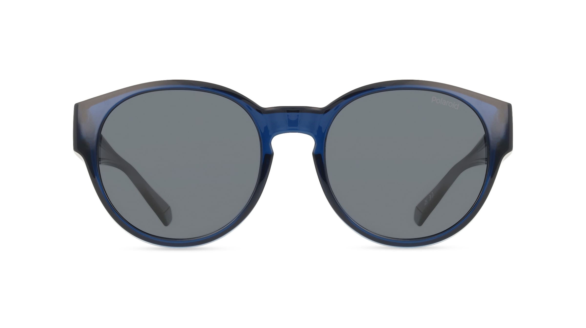Polaroid PLD 9017/S Fitover Unisex-Sonnenbrille Vollrand Rund Kunststoff-Gestell, Blau