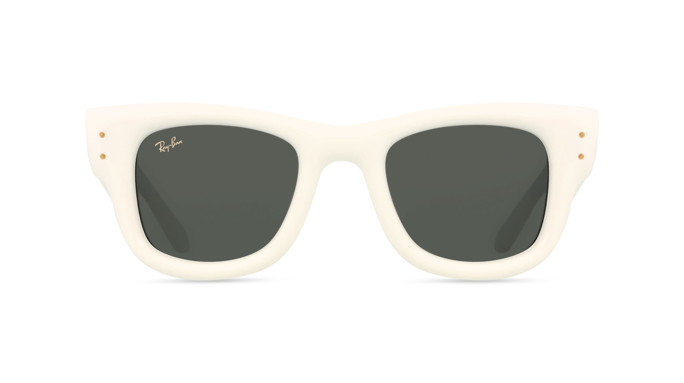 Ray-Ban 0RB4940 WAYFARER PUFFER Unisex-Sonnenbrille Vollrand Quadratisch Kunststoff-Gestell, weiß