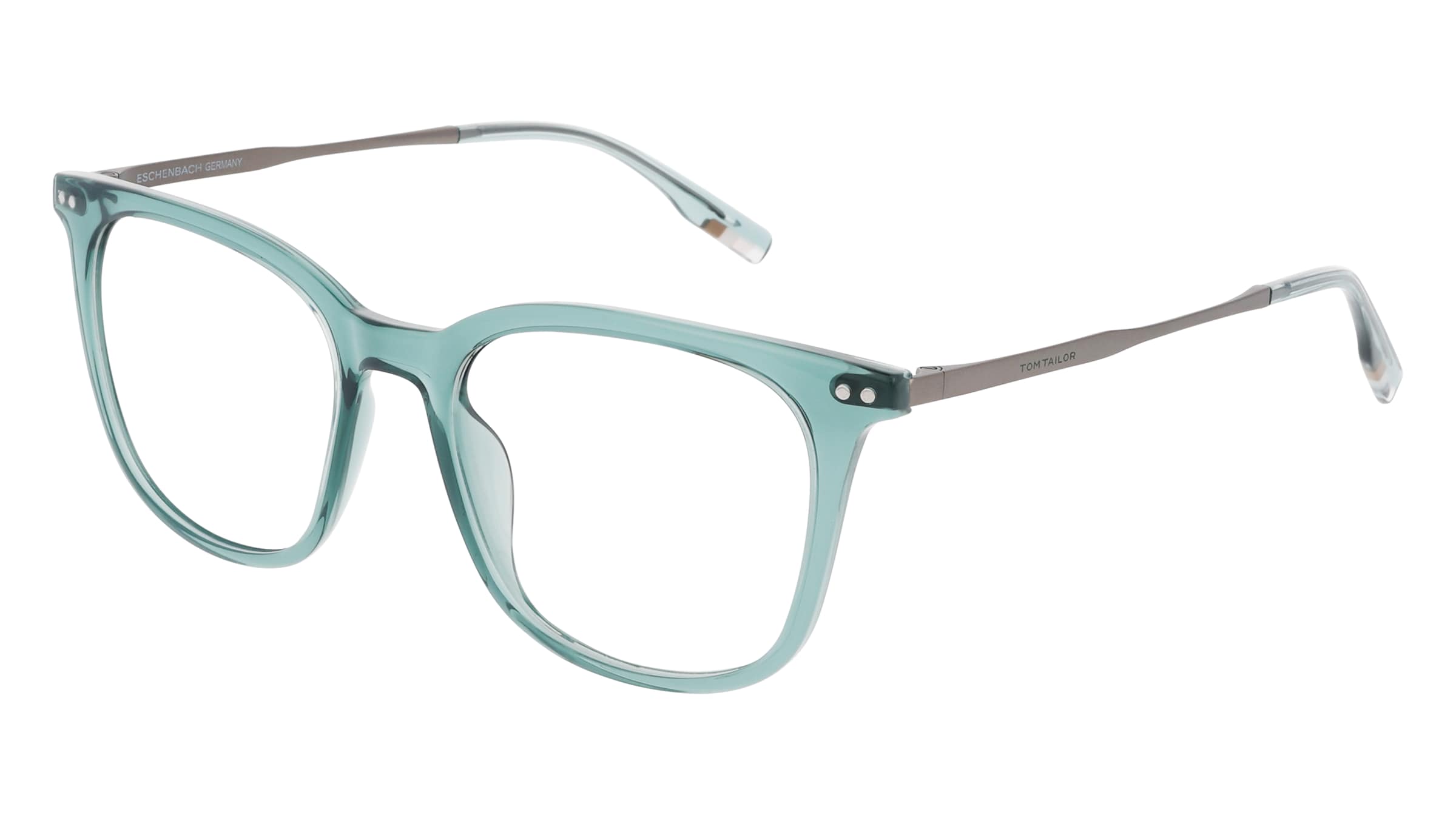 Tom Tailor 671004 Damen-Brille inkl. Gläser Vollrand Cat Eye Acetat-Gestell 52/18/145, Grün