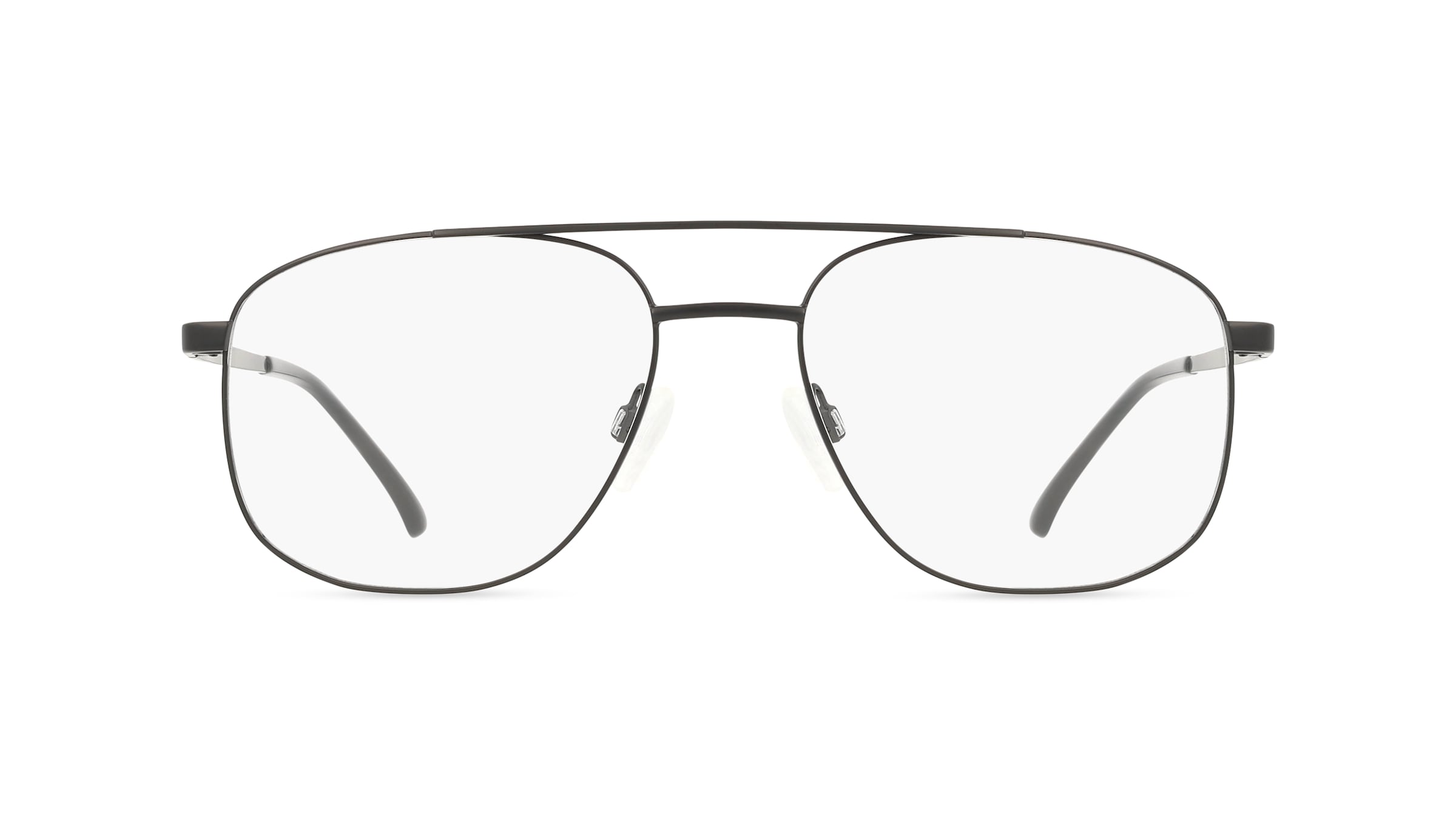 Fielmann BD 588 CL KLAAS Herren-Brille inkl. Gläser Vollrand Pilot Edelstahl-Gestell 56/18/145, Schwarz