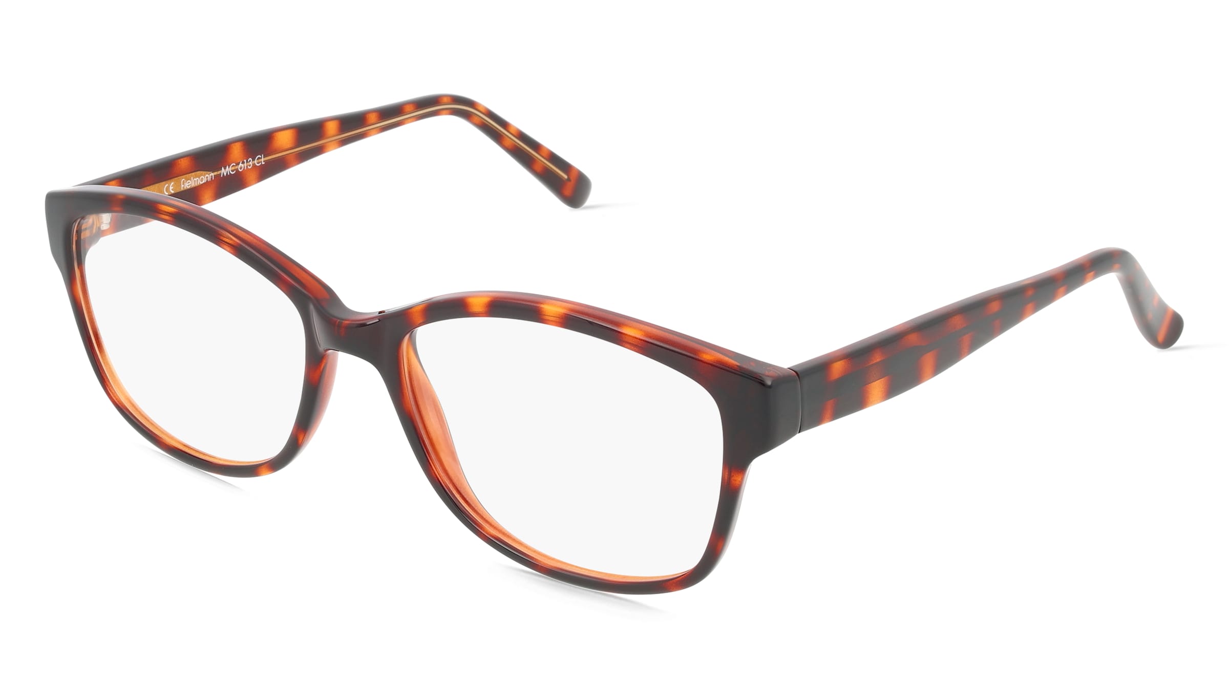 Fielmann MC 613 CL Damen-Brille inkl. Gläser Vollrand Butterfly Propionat-Gestell 52mm/16mm/135mm, braun