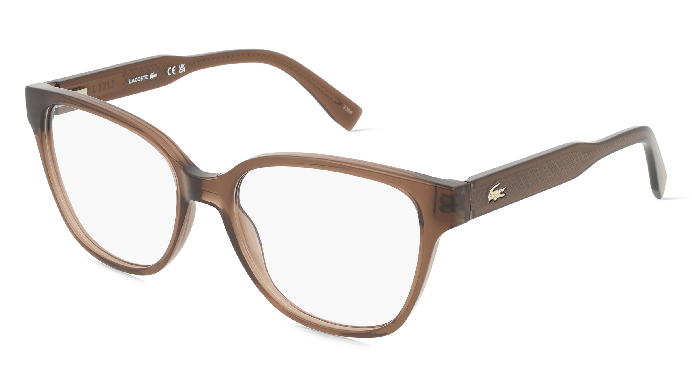 Lacoste L2944 Unisex-Brille inkl. Gläser Vollrand Quadratisch Propionat-Gestell 55/17/140, Braun