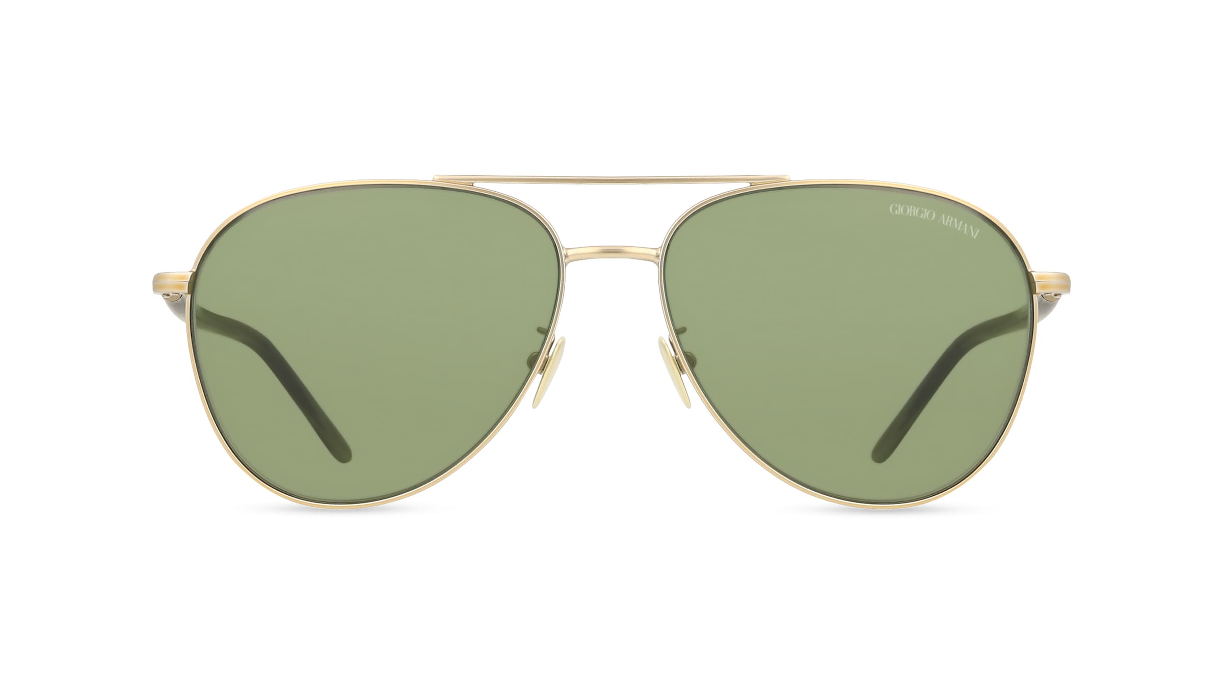 Giorgio Armani AR6162 Herren-Sonnenbrille Vollrand Pilot Metall-Gestell, gold