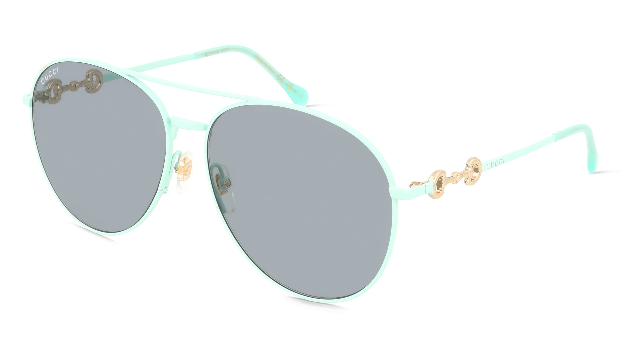 Gucci GG1698S Unisex-Sonnenbrille Vollrand Pilot Metall-Gestell, Grün