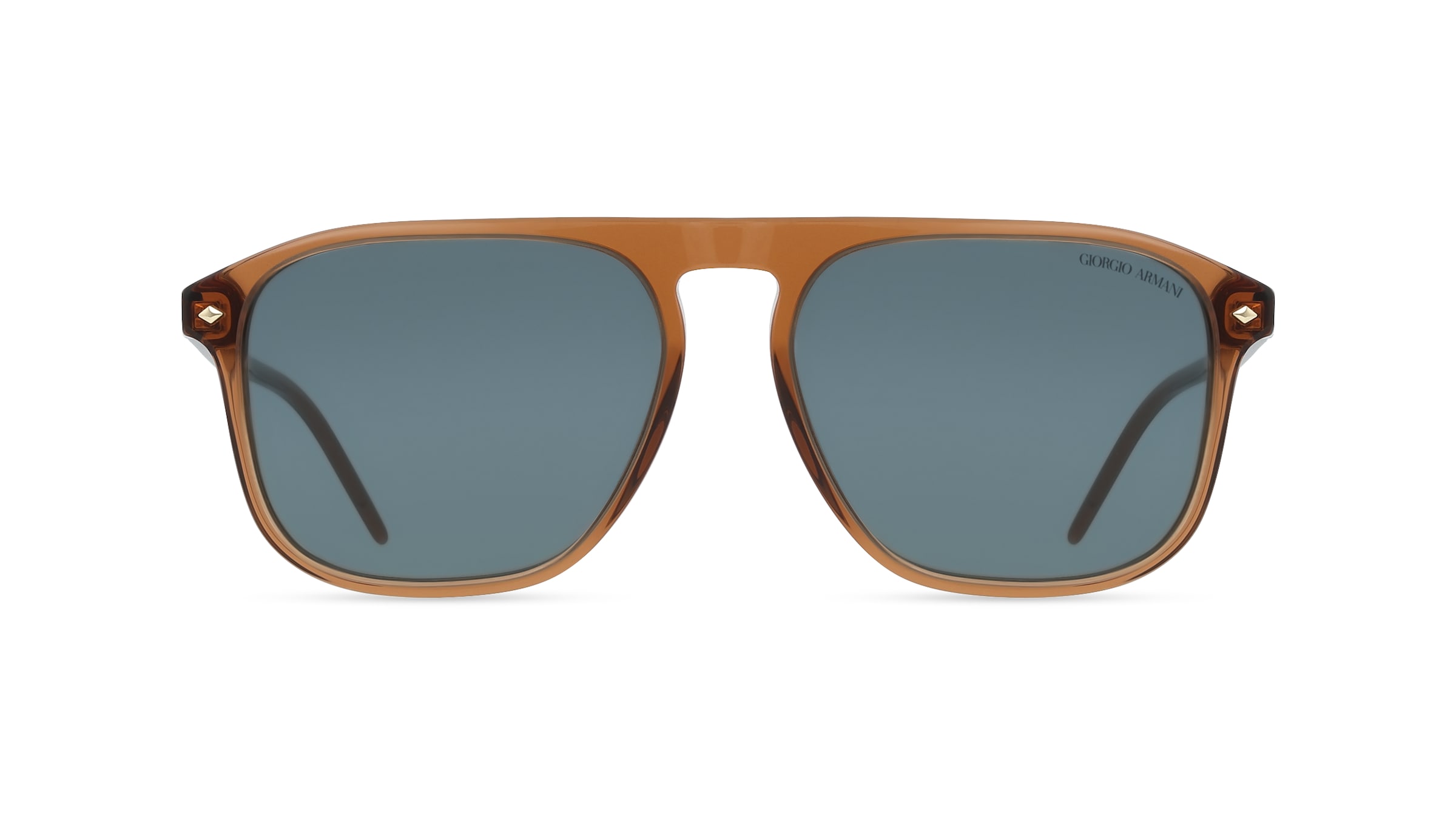Giorgio Armani AR8212 Herren-Sonnenbrille Vollrand Quadratisch Acetat-Gestell, Braun