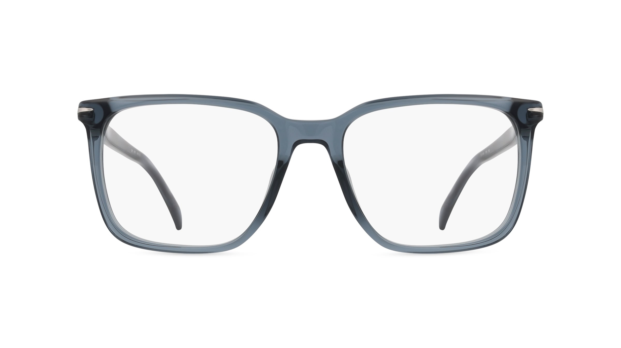 David Beckham DB 1134 Herren-Brille inkl. Gläser Vollrand Eckig Acetat-Gestell 55mm/18mm/150mm, blau