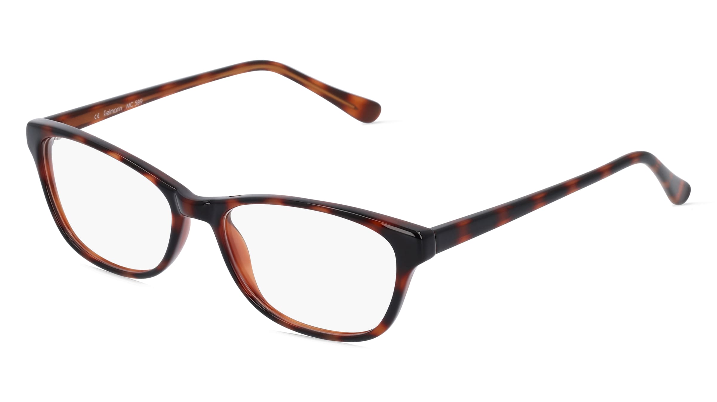 Fielmann MC 589 CL Damen-Brille inkl. Gläser Vollrand Butterfly Propionat-Gestell 51mm/16mm/135mm, braun