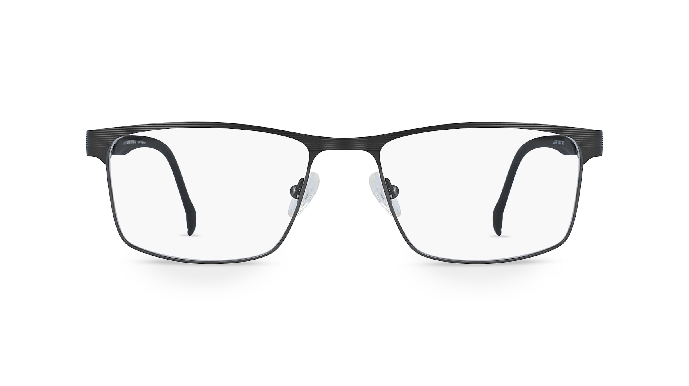 Fielmann COMFORT 090 FLEX CL Herren-Brille inkl. Gläser Vollrand Eckig Titan-Gestell 54mm/17mm/140mm, grau