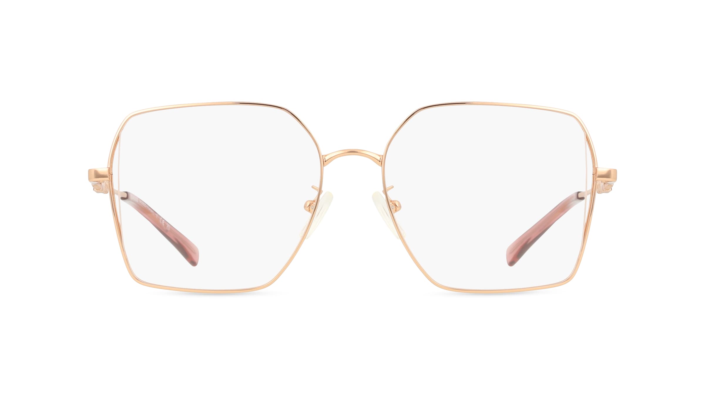 Michael Kors 0MK3082D YUNAN Damen-Brille inkl. Gläser Vollrand Eckig Metall-Gestell 55mm/17mm/145mm, pink