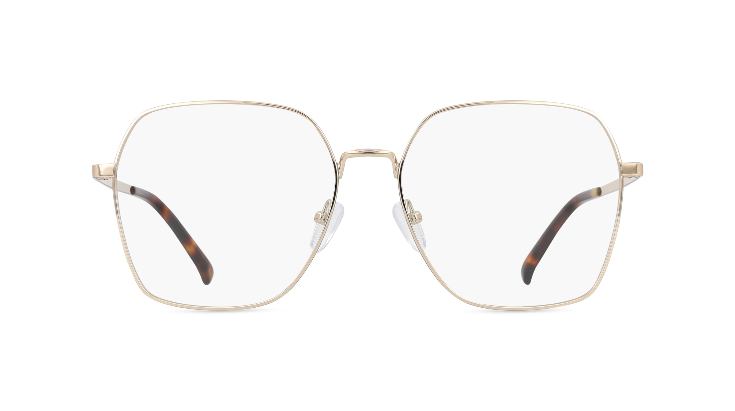 Fielmann BD 558 FA SOFIA Damen-Brille inkl. Gläser Vollrand Achteckig Edelstahl-Gestell 57mm/17mm/145mm, gold