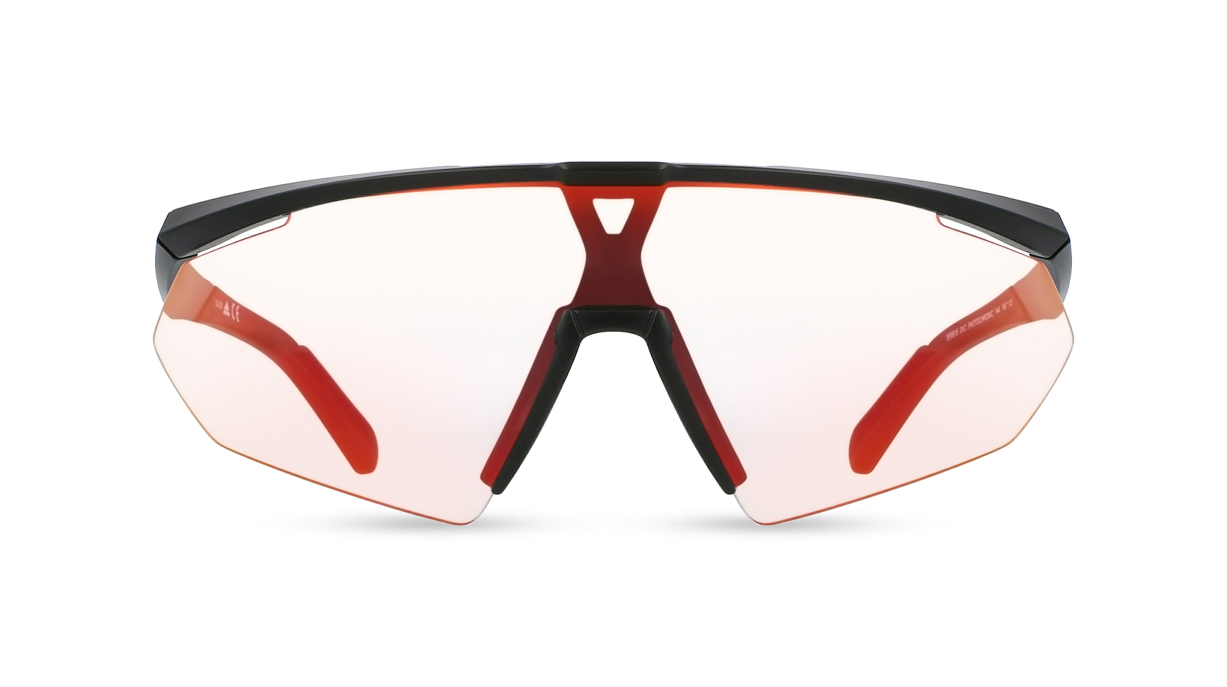 Adidas SP0015 Herren-Sonnenbrille Vollrand Monoscheibe Kunststoff-Gestell, schwarz