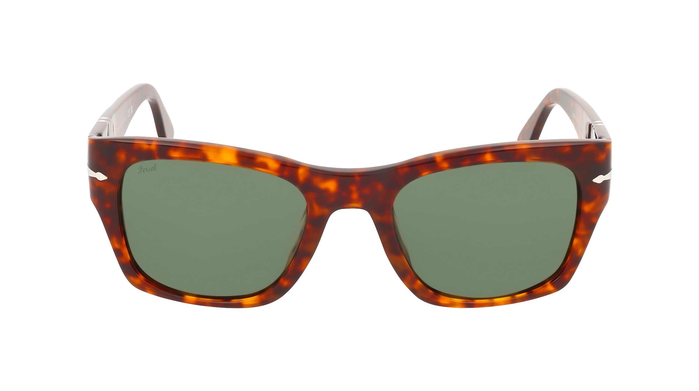 Persol 0PO3384S Unisex-Sonnenbrille Vollrand Quadratisch Acetat-Gestell, Havanna