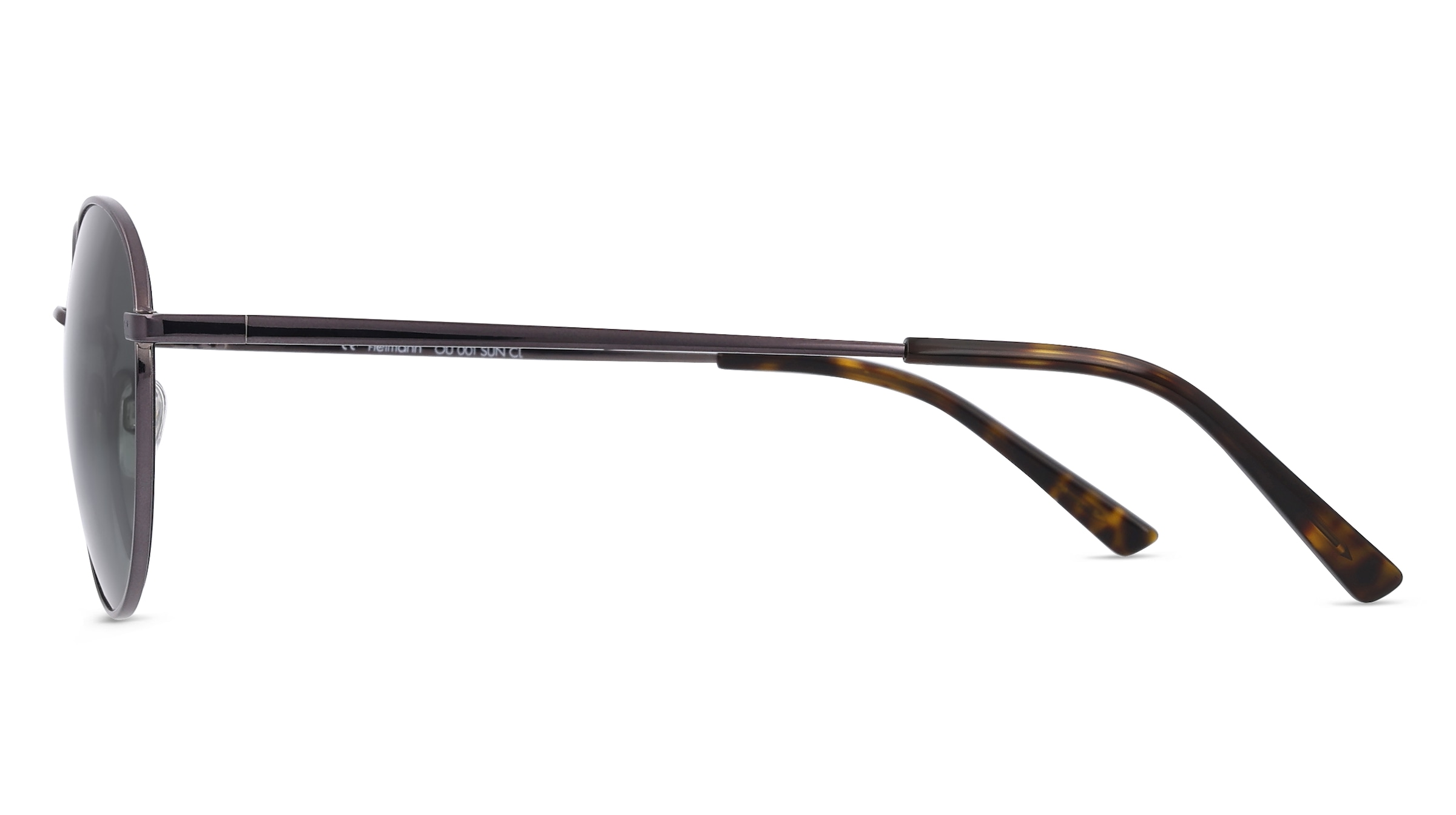 Thumbnail - Fielmann OU 001 SUN CL Unisex-Sonnenbrille Vollrand Panto Edelstahl-Gestell, grau