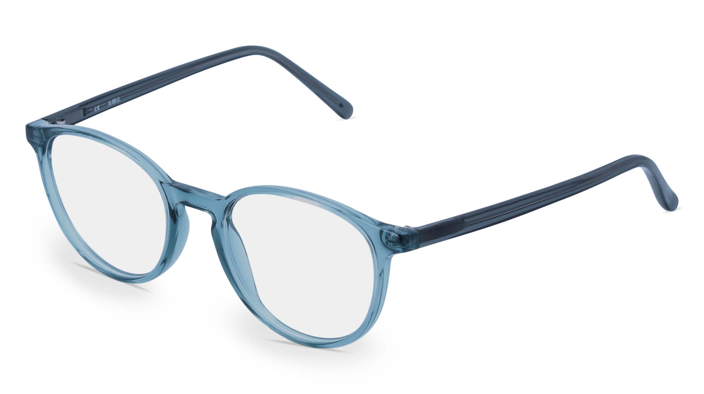 Fielmann JIL 005 CL RILEY Unisex-Brille inkl. Gläser Vollrand Panto Acetat-Gestell 52/19/145, Blau