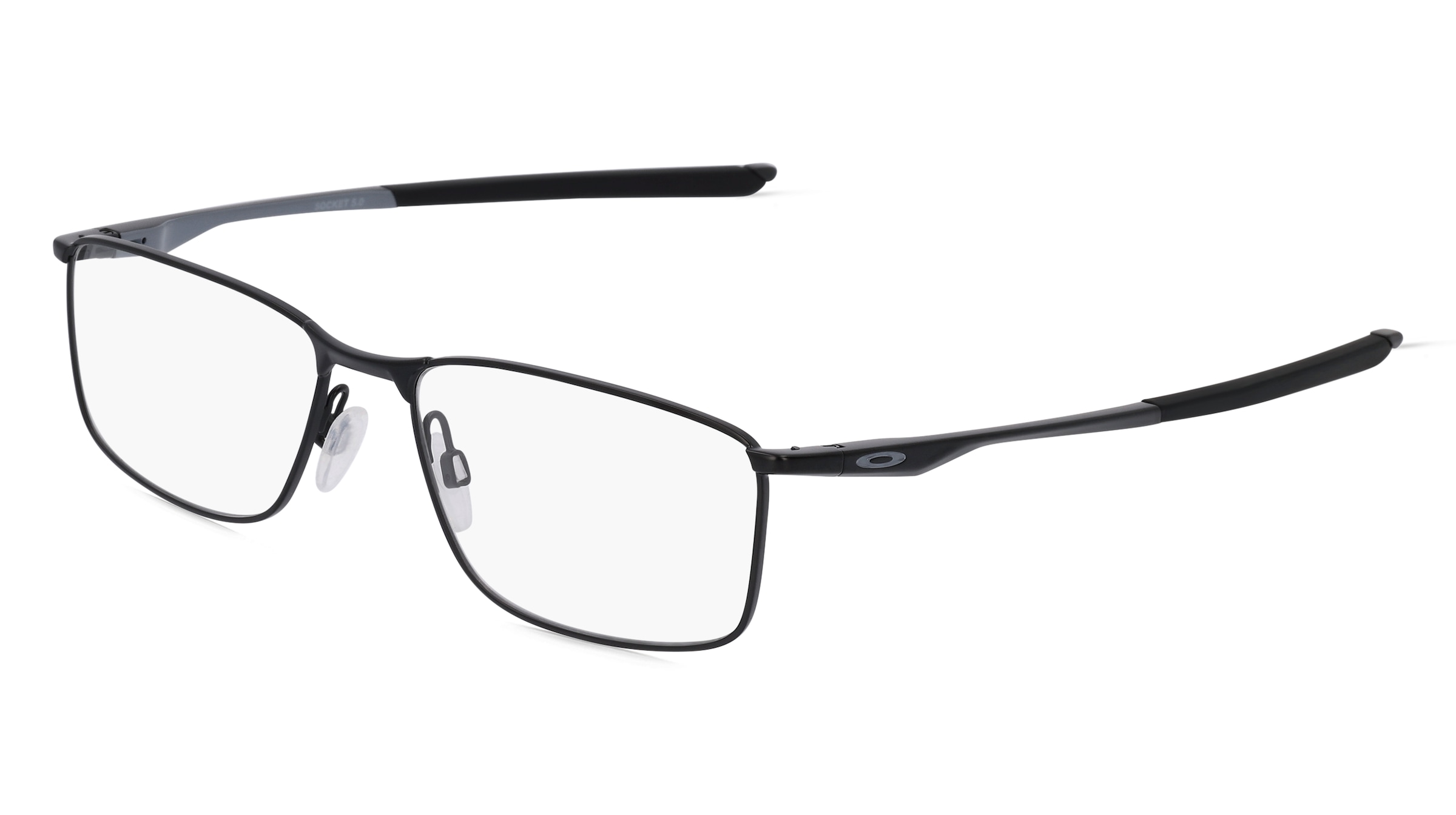 Oakley OX3217 Herren-Brille inkl. Gläser Vollrand Eckig Metall-Gestell 55/17/136, Schwarz