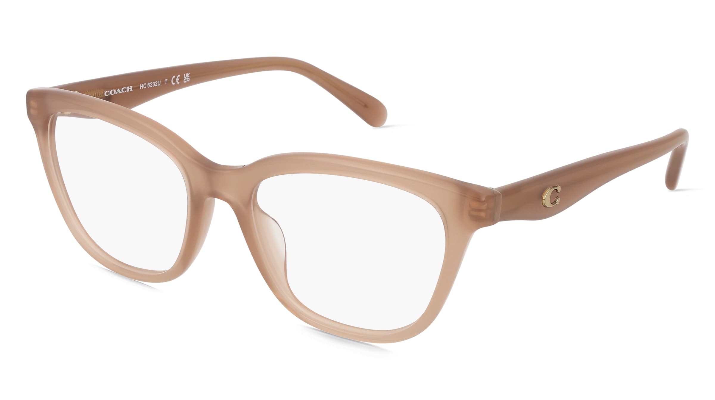 Coach 0HC6232U Damen-Brille inkl. Gläser Vollrand Quadratisch Acetat-Gestell 53/18/140, Braun