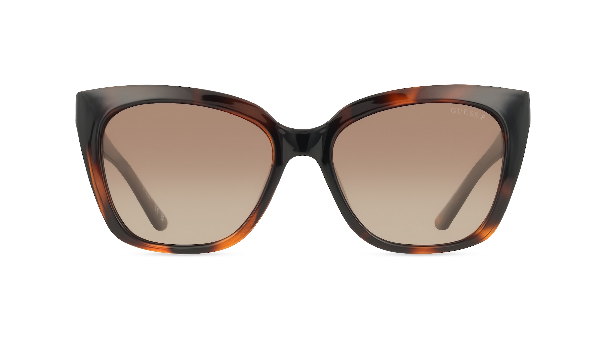 Guess GU7878 Damen-Sonnenbrille Vollrand Eckig Acetat-Gestell, braun