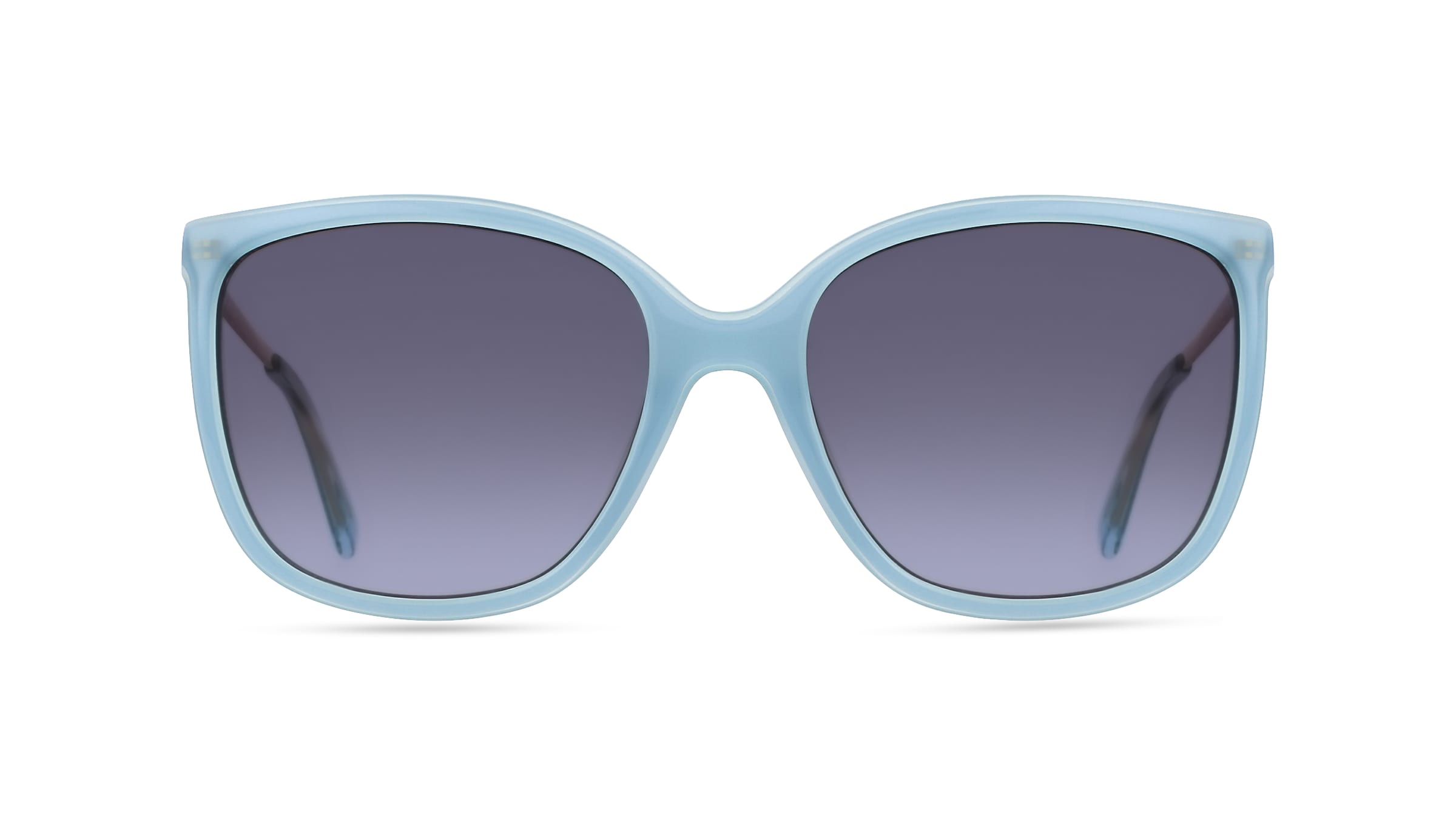 Love Moschino MOL035/S Damen-Sonnenbrille Vollrand Butterfly Acetat-Gestell, blau