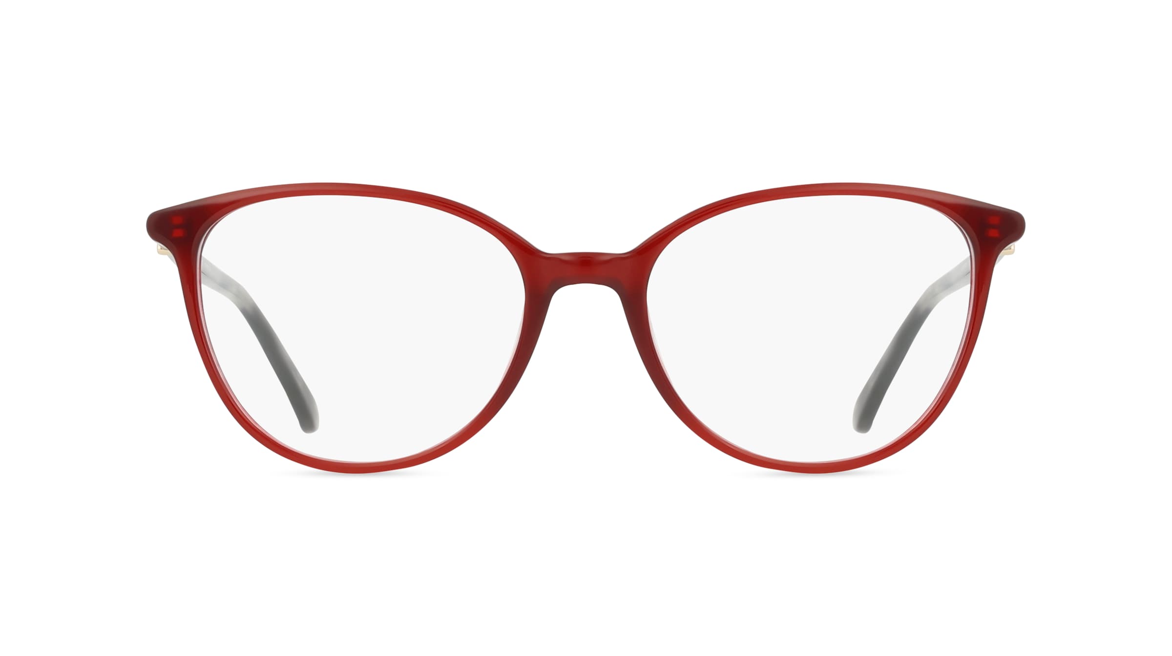 Fielmann LD 030 CL Damen-Brille inkl. Gläser Vollrand Oval Acetat-Gestell 51mm/17mm/140mm, rot