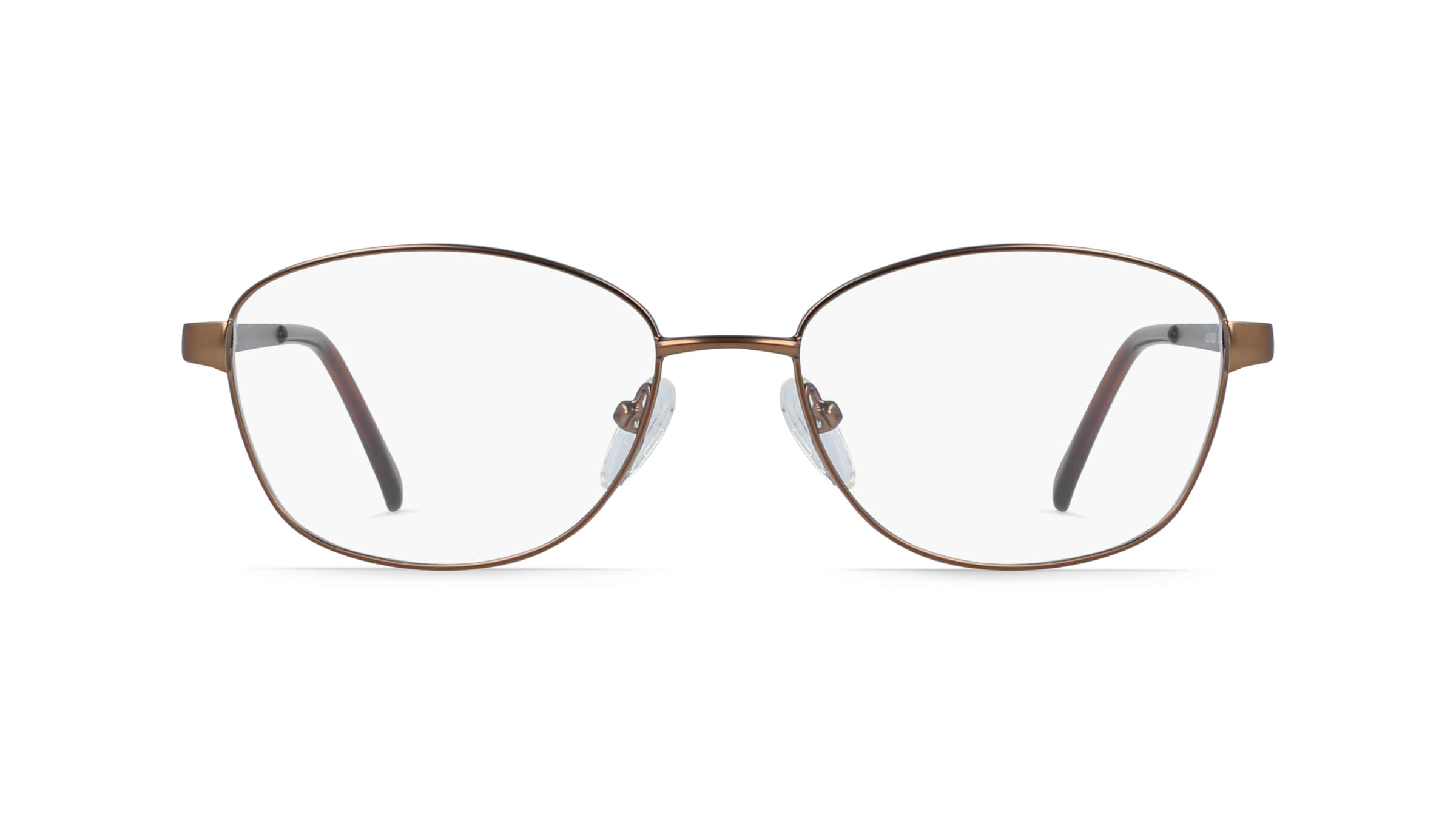 Fielmann MC 506 CL Damen-Brille inkl. Gläser Vollrand Eckig Edelstahl-Gestell 52mm/16mm/130mm, braun