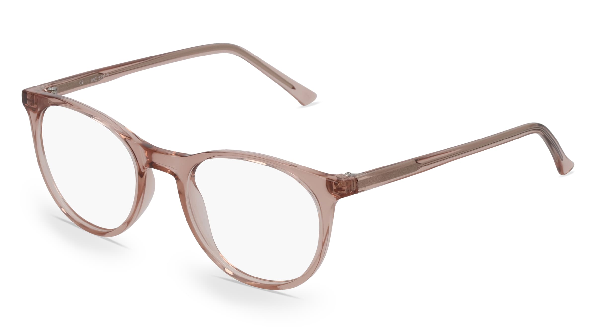 Fielmann MC 537 CL Damen-Brille inkl. Gläser Vollrand Panto Propionat-Gestell 50/20/140, Pink