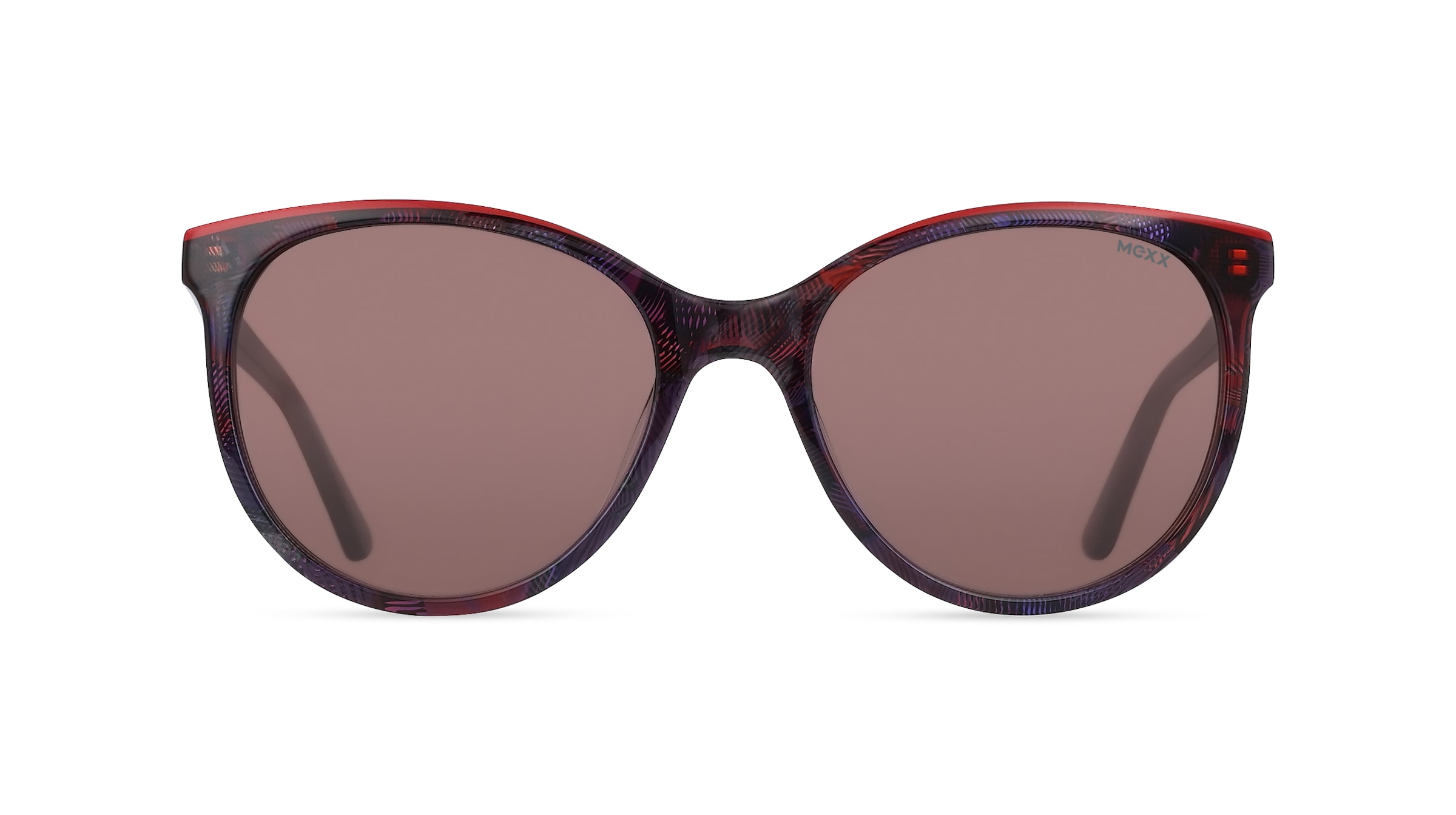 Mexx Eyes 6498 Damen-Sonnenbrille Vollrand Rund Kunststoff-Gestell, lila