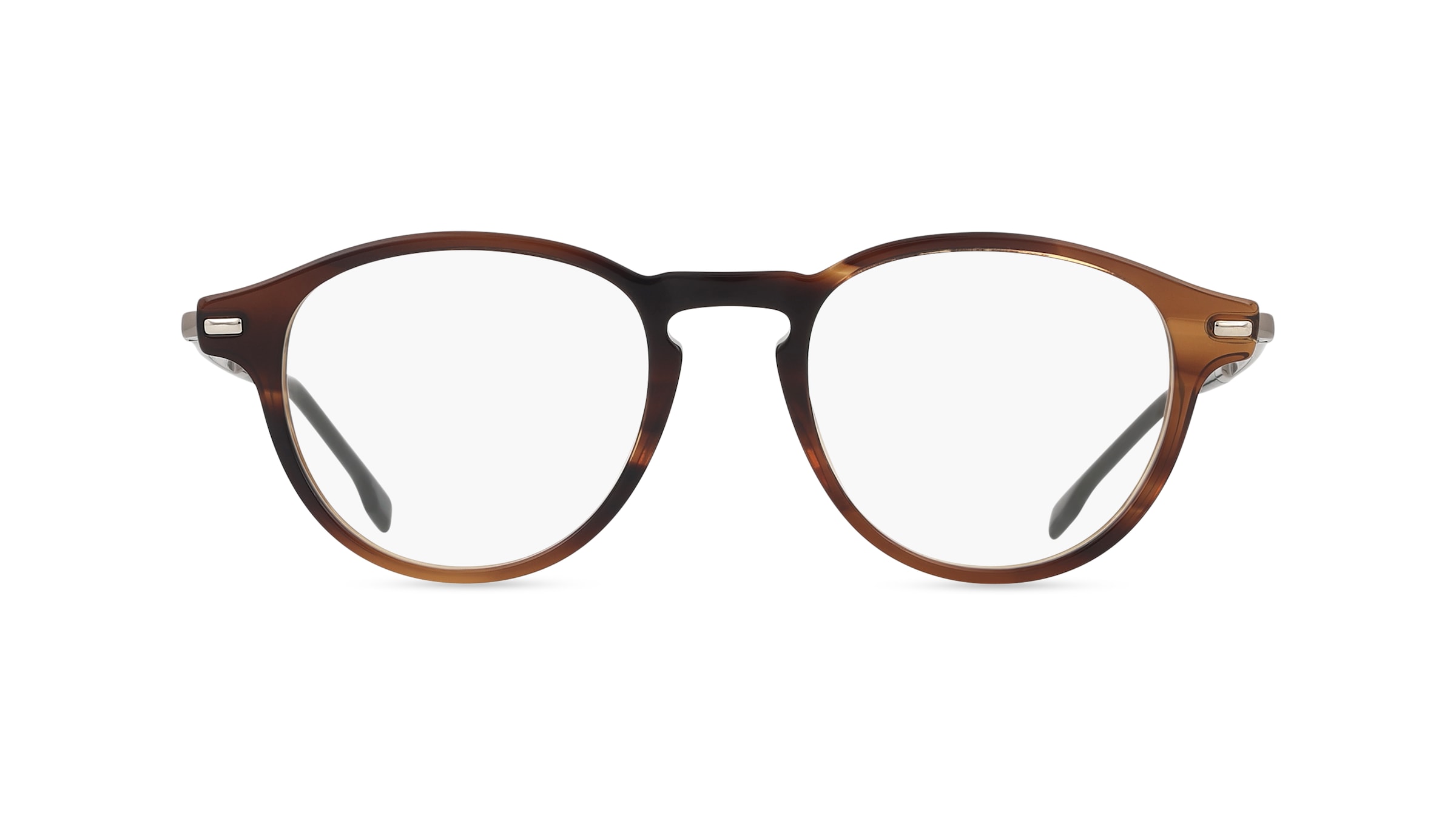 Boss 932 Herren-Brille inkl. Gläser Vollrand Rund Acetat-Gestell 48mm/20mm/140mm, braun