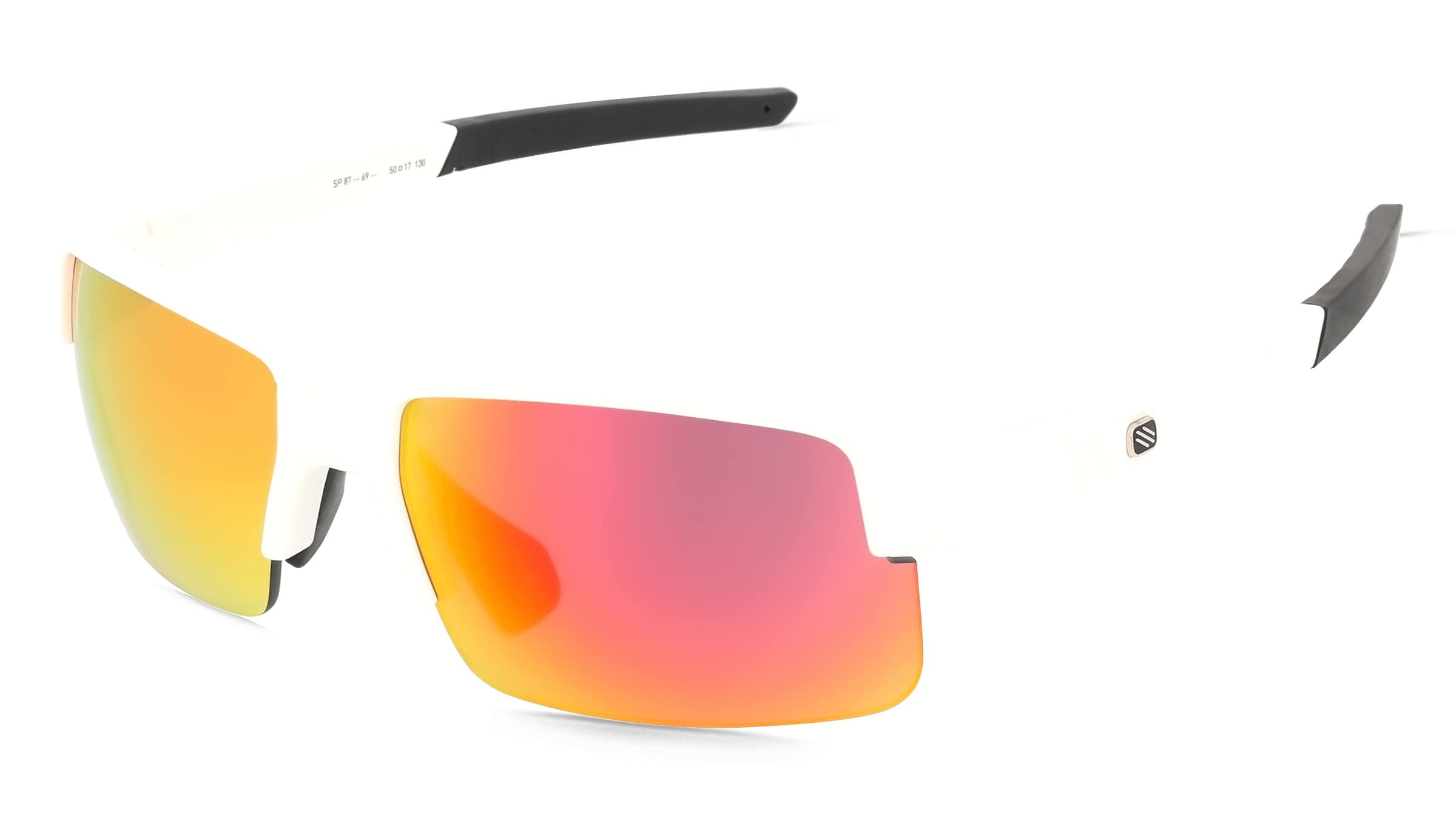 Rudy Project SP873869 SIRIUS Unisex-Sonnenbrille Halbrand Eckig Kunststoff-Gestell, Weiß