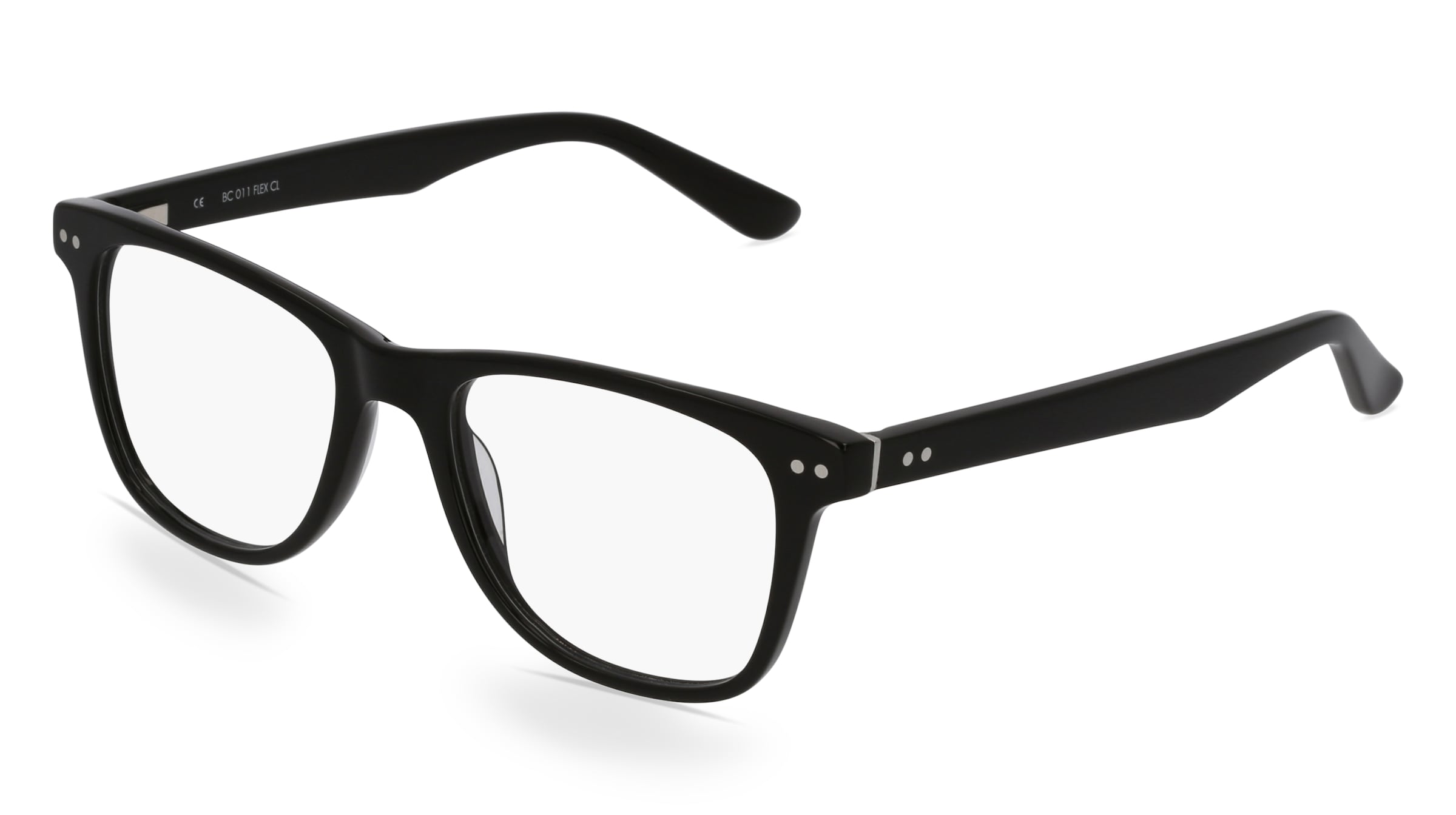 Fielmann BC 011 FLEX CL Herren-Brille inkl. Gläser Vollrand Quadratisch Kunststoff-Gestell 51/18/140, Schwarz