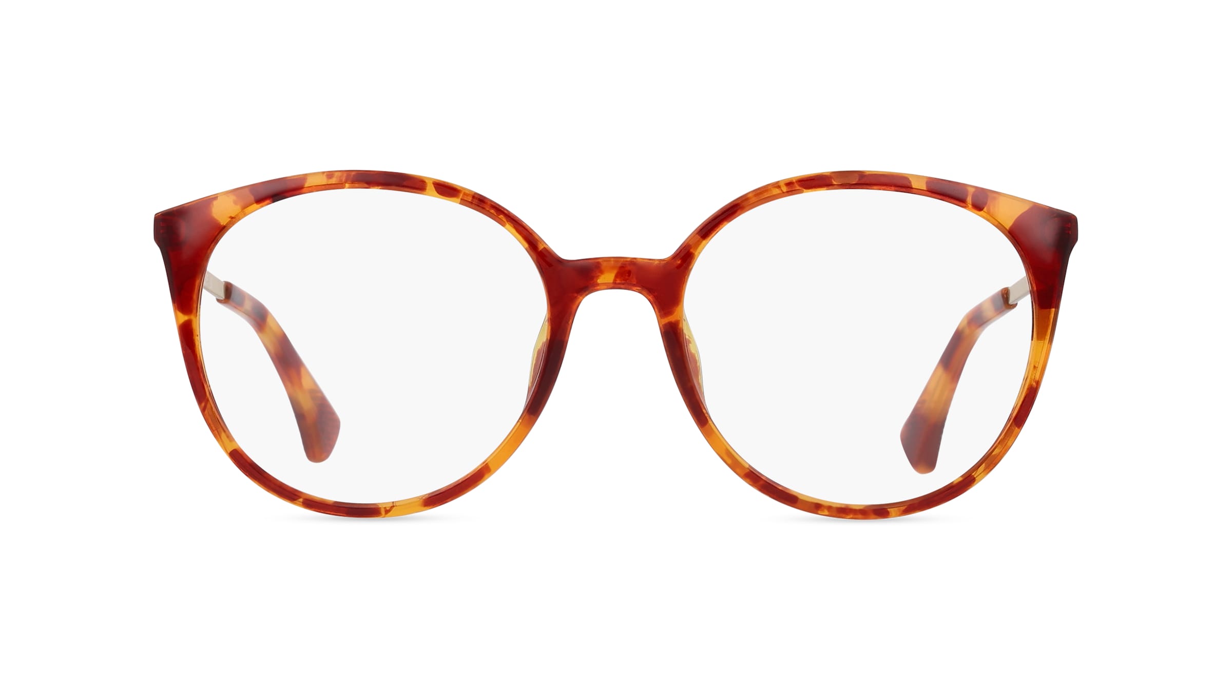 Ralph RA7145U Damen-Brille inkl. Gläser Vollrand Panto Kunststoff-Gestell 53mm/18mm/145mm, braun