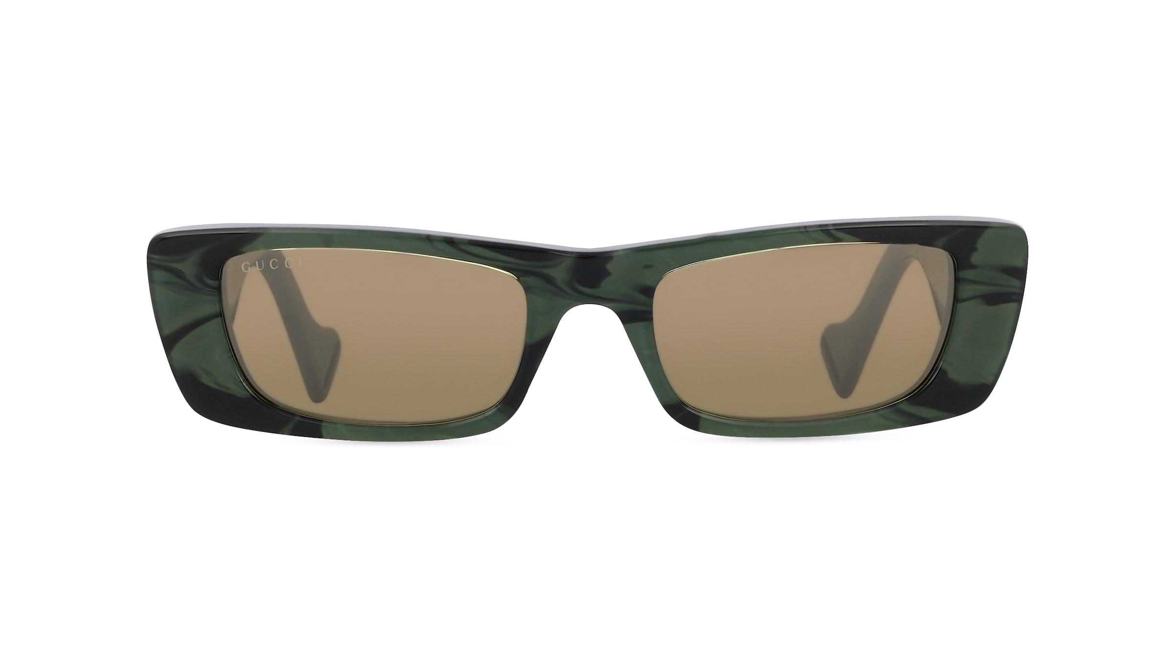 Gucci GG0516S Damen-Sonnenbrille Vollrand Eckig Recycelt-Gestell, grün