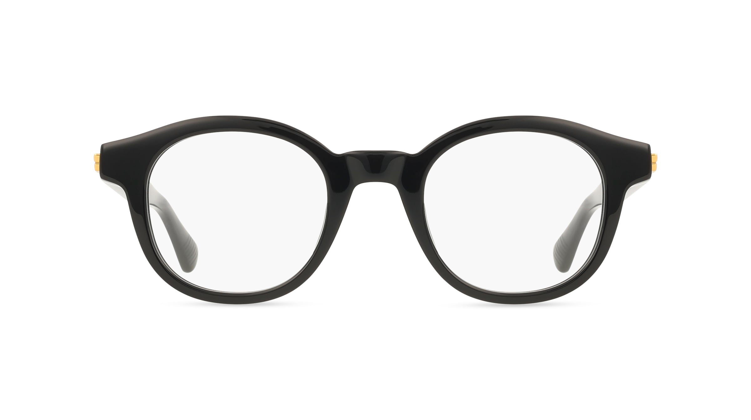 Bottega Veneta BV1413O Herren-Brille inkl. Gläser Vollrand Rund Acetat-Gestell 46/22/145, schwarz
