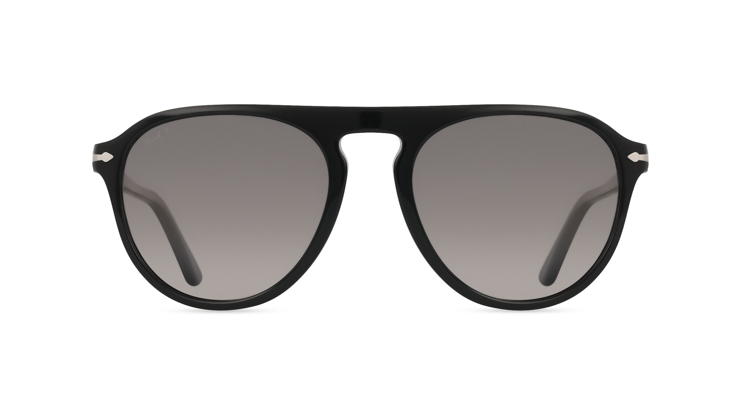 Persol 0PO3302S Unisex-Sonnenbrille Vollrand Pilot Acetat-Gestell, schwarz