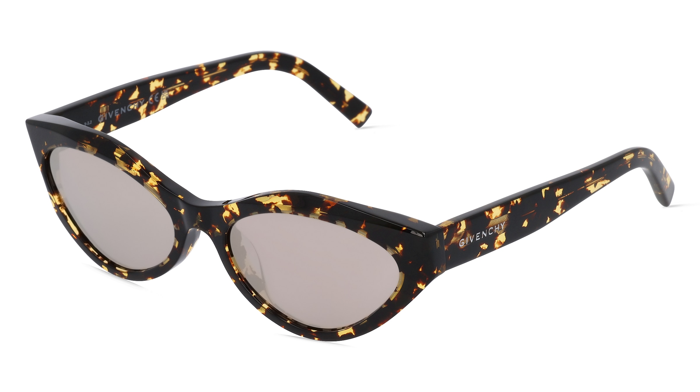 Givenchy GV40025U Damen-Sonnenbrille Vollrand Butterfly Acetat-Gestell, Havanna