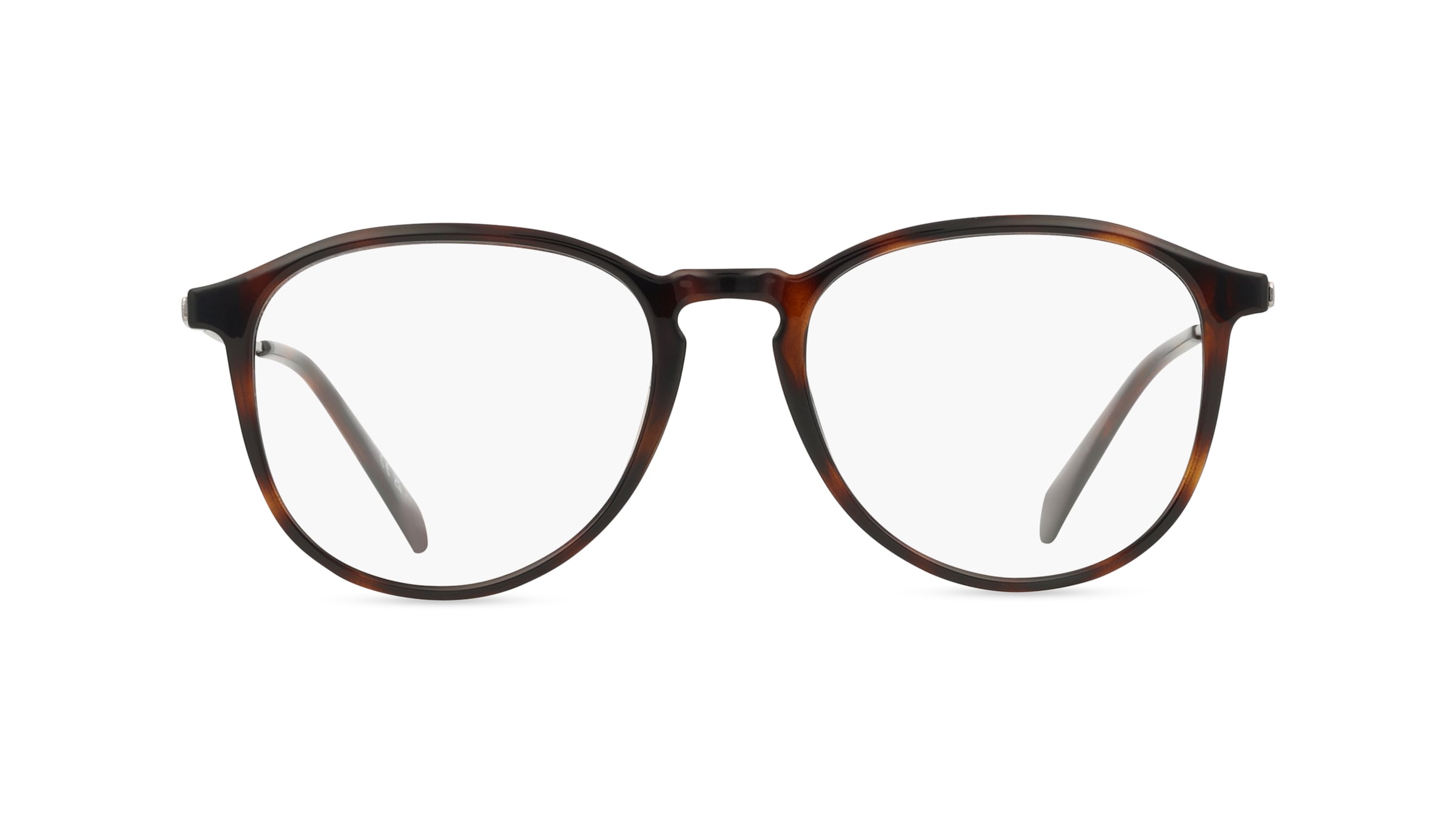 Levi's LV 1057 Unisex-Brille inkl. Gläser Vollrand Rund Kunststoff-Gestell 51mm/18mm/140mm, braun