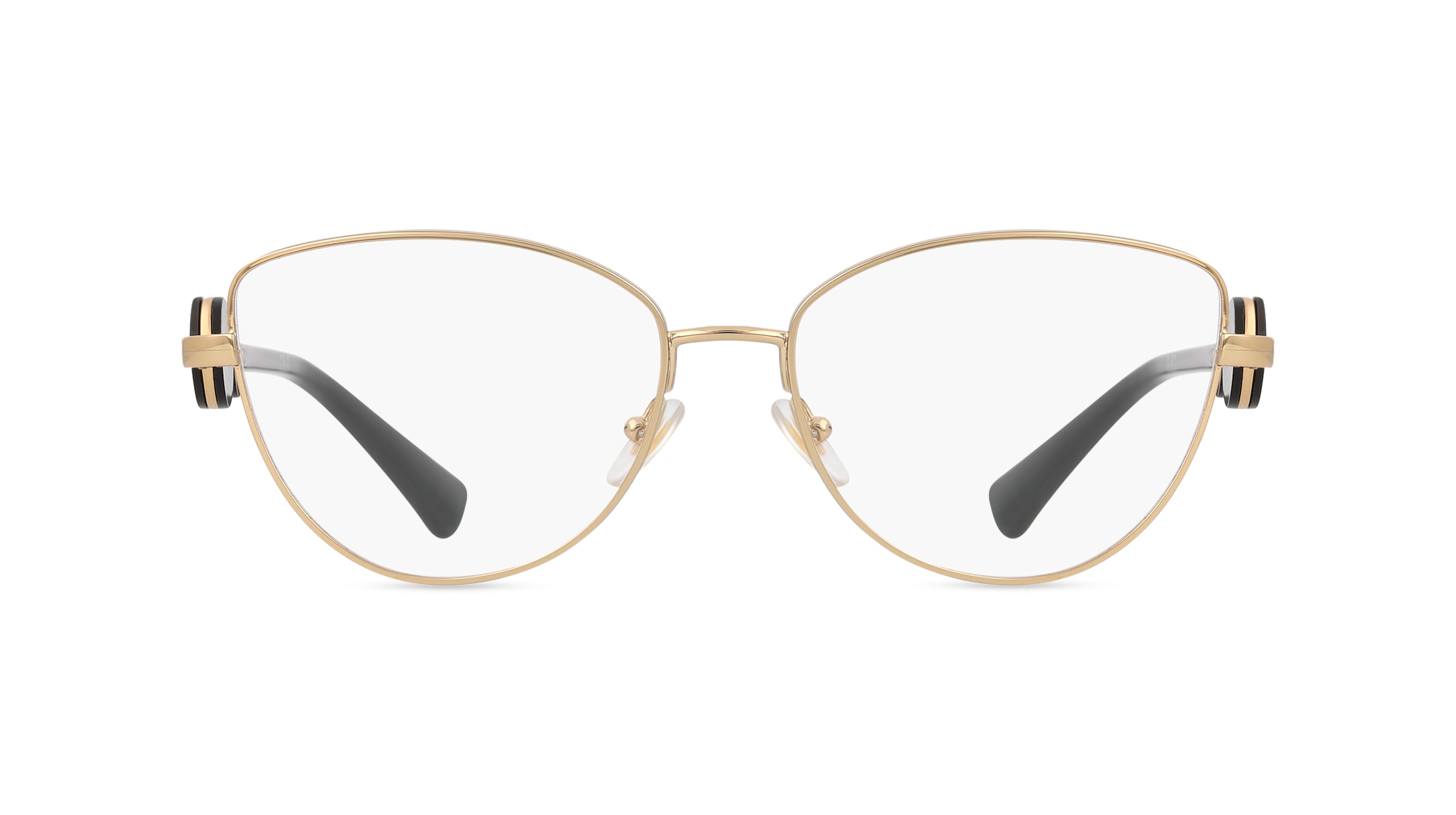 Versace 0VE1284 Damen-Brille inkl. Gläser Vollrand Cateye Edelstahl-Gestell 55mm/16mm/145mm, gold