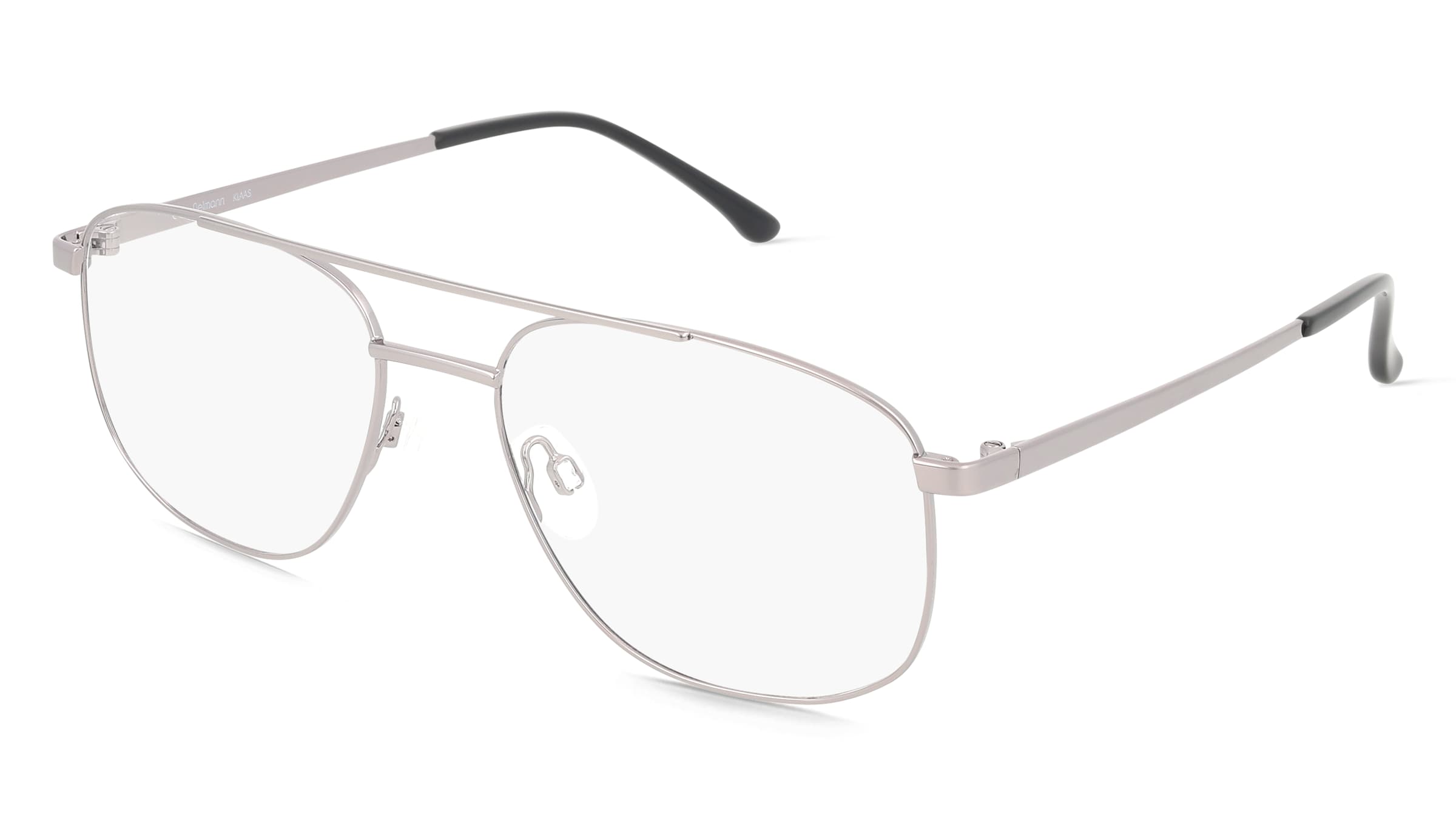 Fielmann BD 588 CL KLAAS Herren-Brille inkl. Gläser Vollrand Pilot Edelstahl-Gestell 56/18/145, Grau