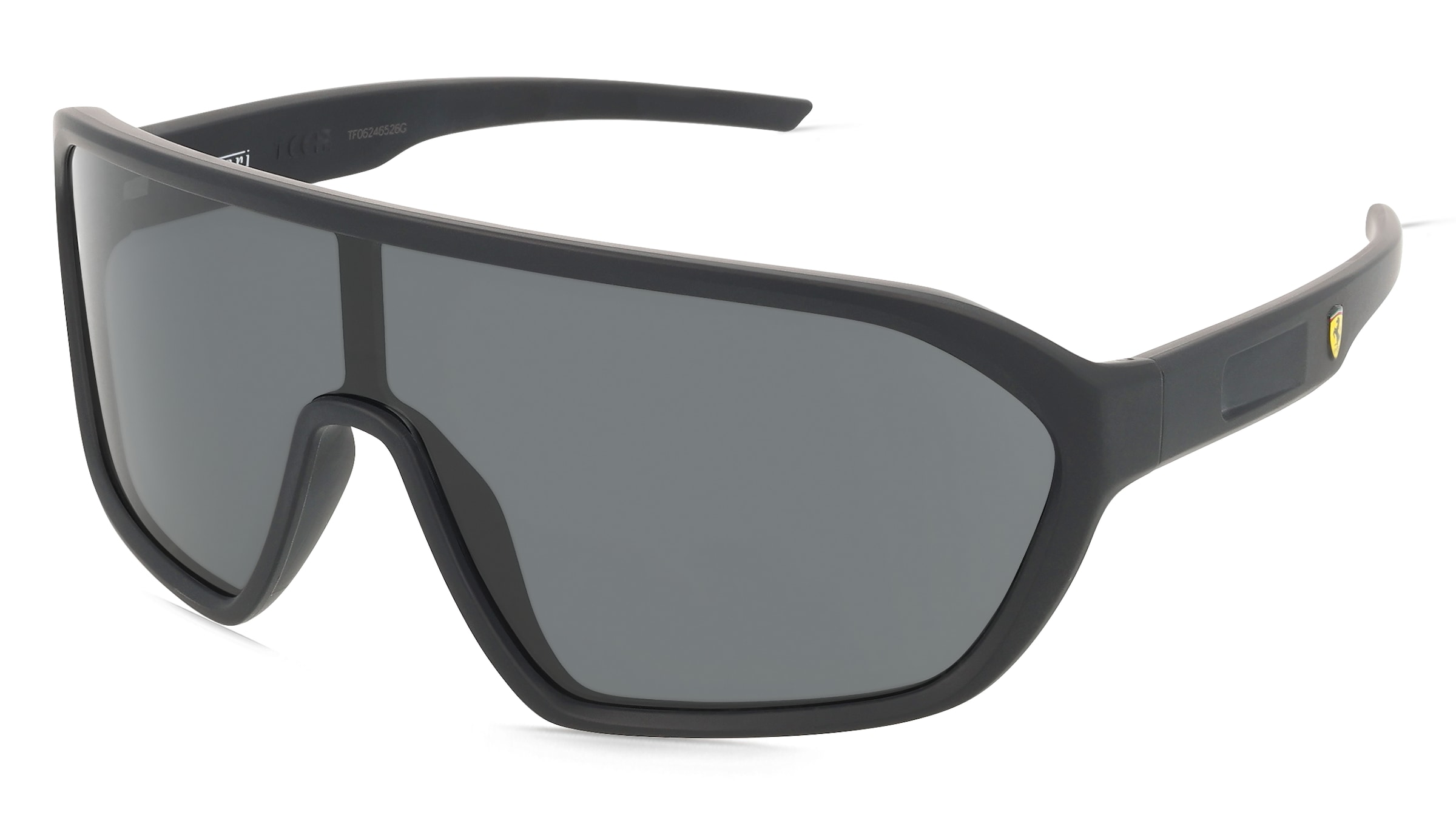 Scuderia Ferrari FZ6011U Herren-Sonnenbrille Vollrand Quadratisch Kunststoff-Gestell, Schwarz