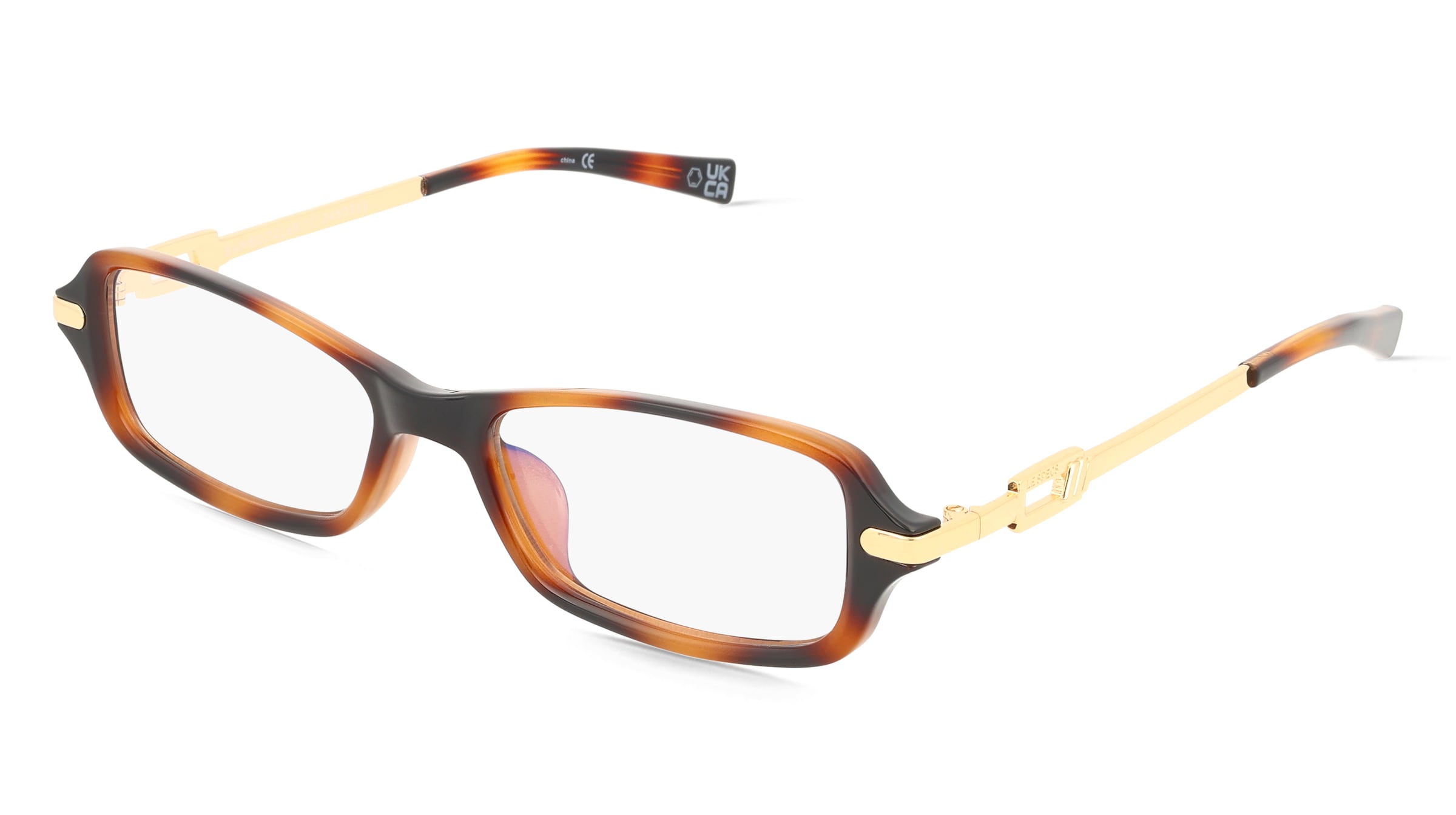 Le Specs LBL2450334 Damen-Blaulichtfilterbrille ohne Sehstärke Vollrand Quadratisch Kunststoff-Gestell, Braun