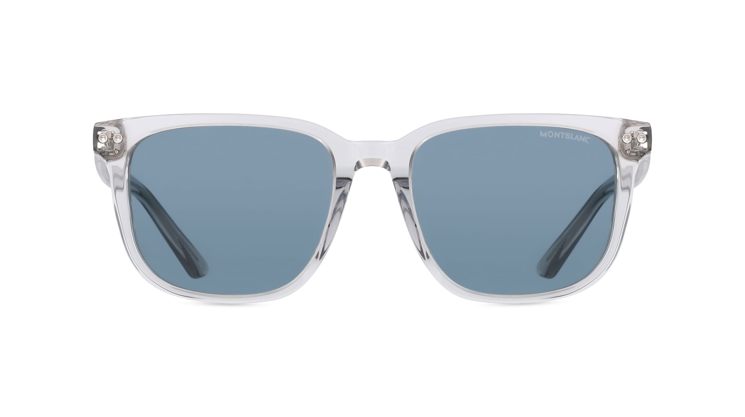 Montblanc MB0258SA Herren-Sonnenbrille Vollrand Eckig Kunststoff-Gestell, grau