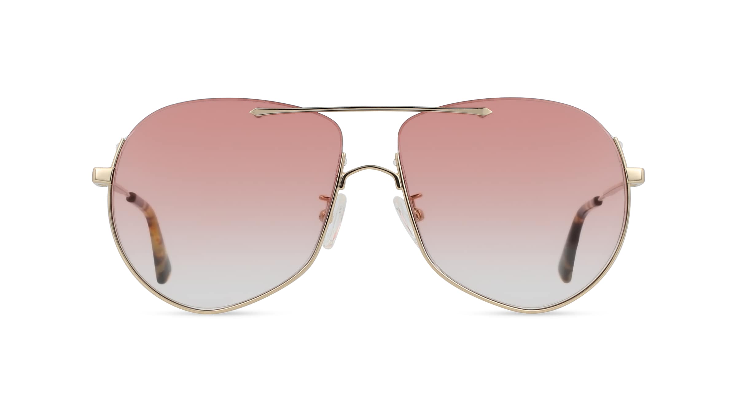 Alexander McQueen MQ0203S Unisex-Sonnenbrille Vollrand Pilot Metall-Gestell, gold