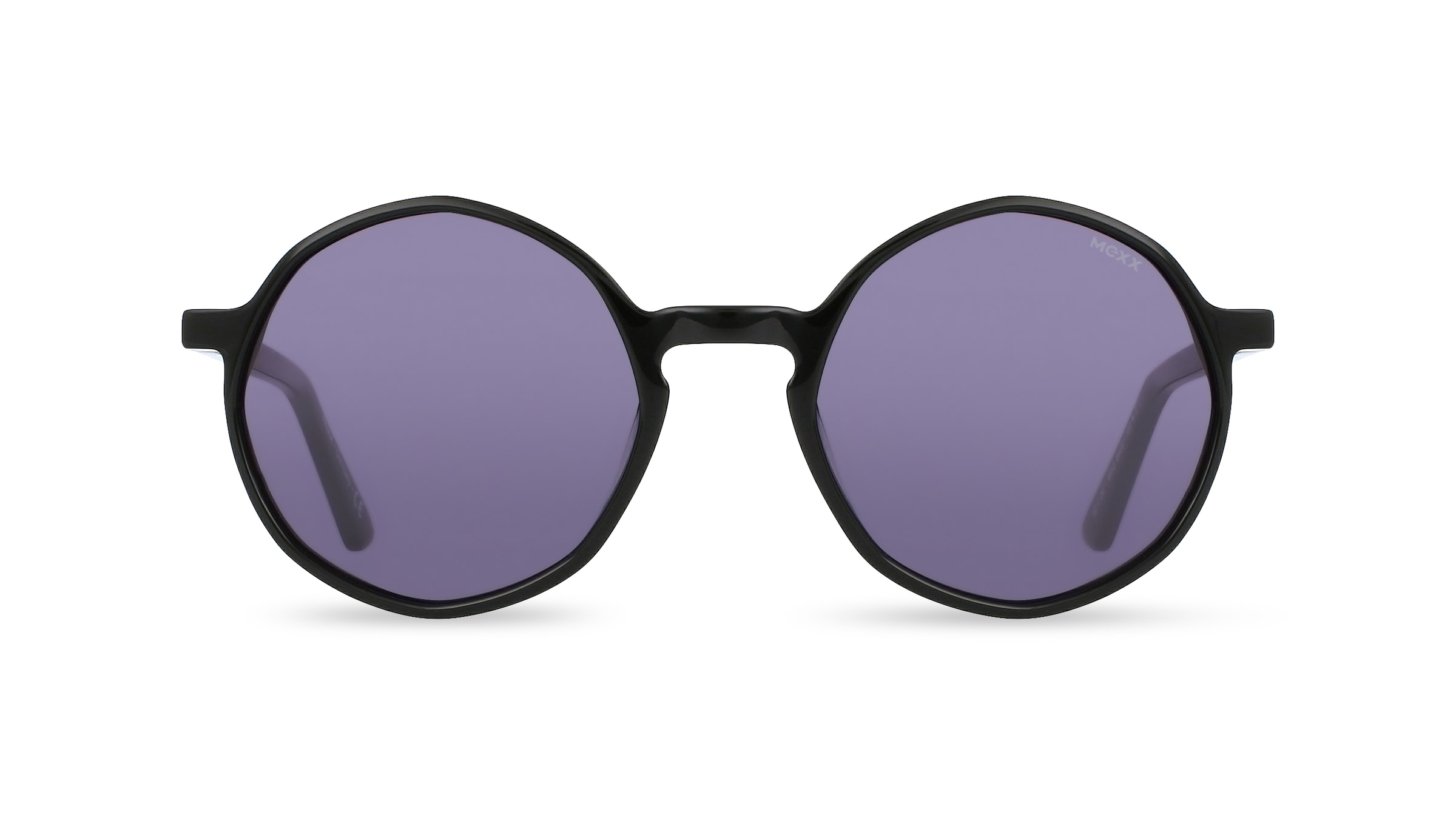 Mexx Eyes 6465 Damen-Sonnenbrille Vollrand Oval Kunststoff-Gestell, Schwarz