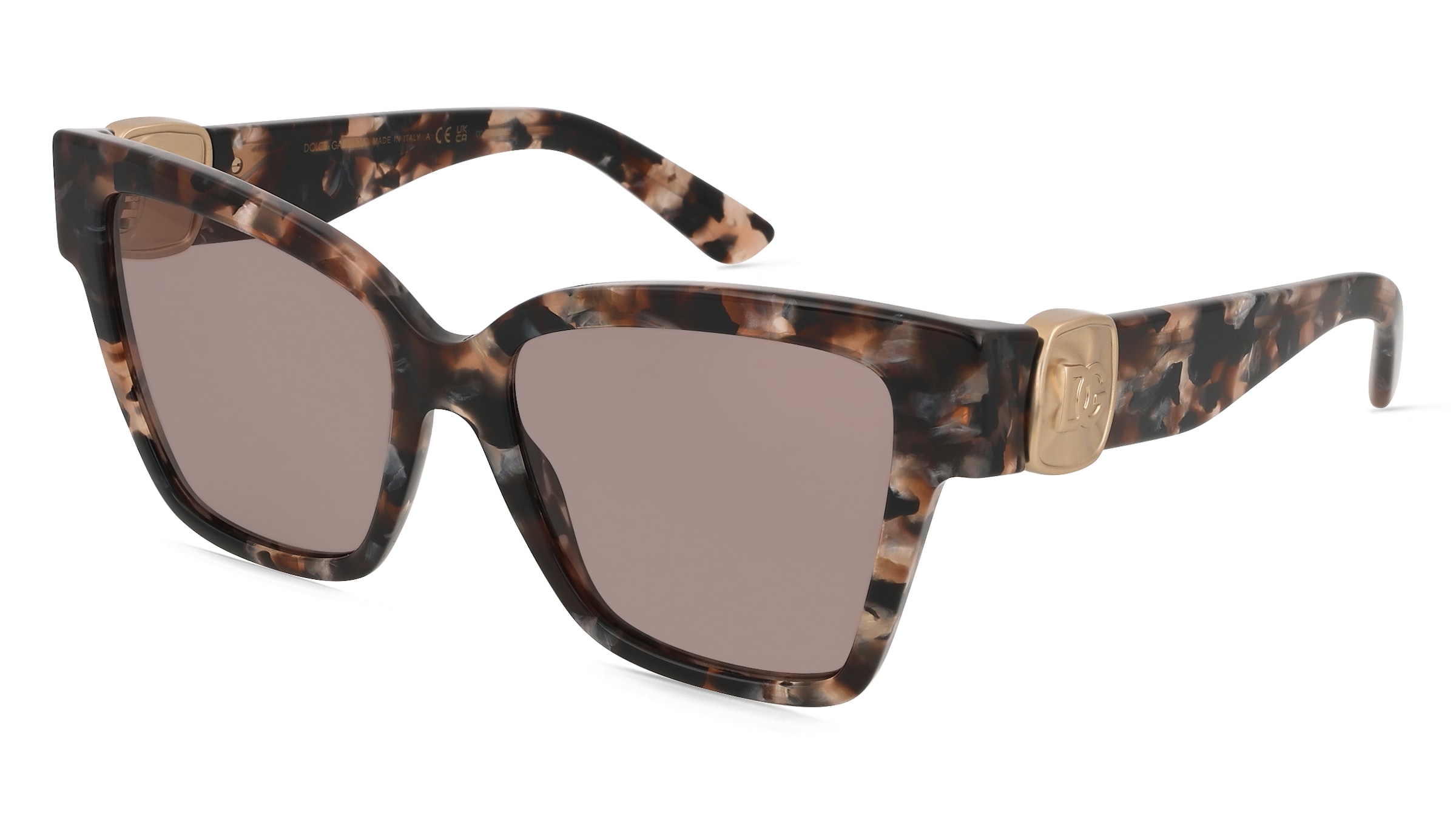 Dolce&amp;Gabbana 0DG4470 Damen-Sonnenbrille Vollrand Quadratisch Acetat-Gestell, Braun