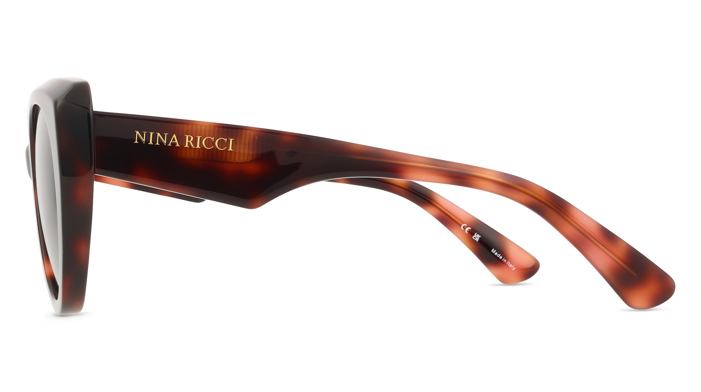 Thumbnail - Nina Ricci SNR404 Damen-Sonnenbrille Vollrand Butterfly Acetat-Gestell, braun