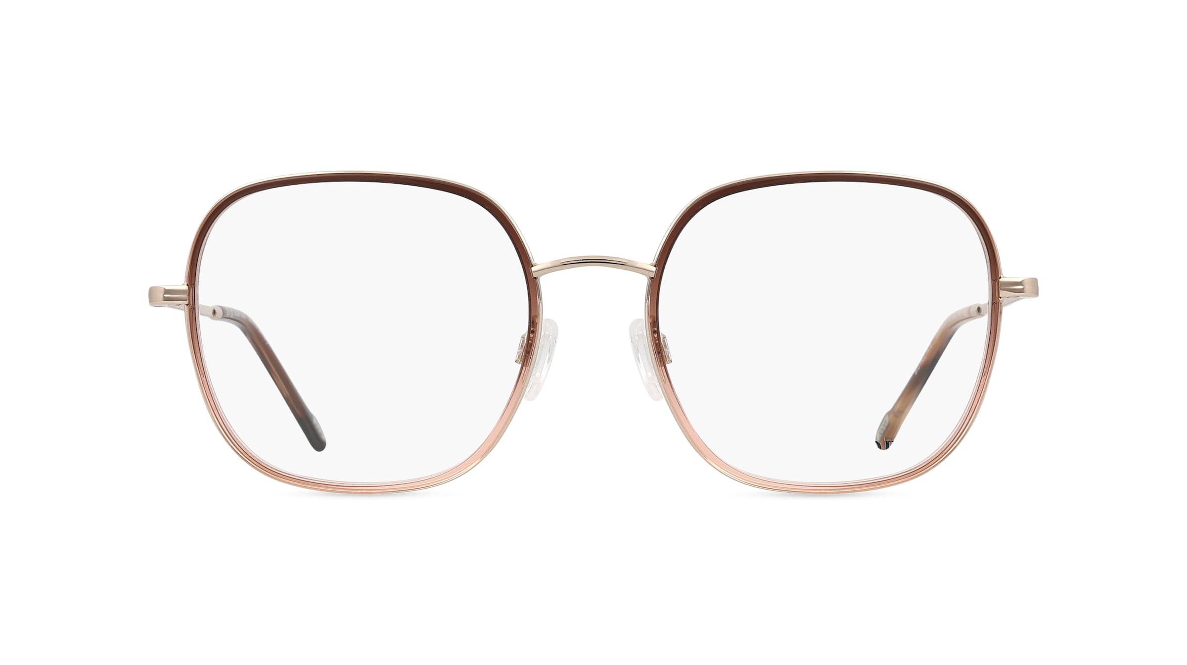 JOOP! JP 3326 Damen-Brille inkl. Gläser Vollrand Eckig Edelstahl-Gestell 54mm/19mm/140mm, braun