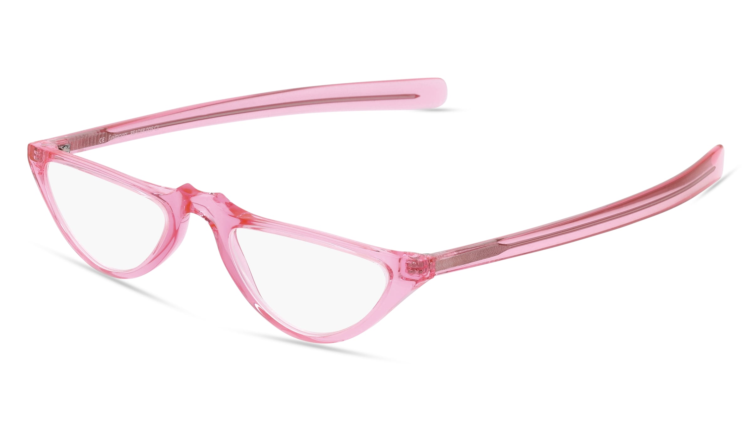 Fielmann READER 005 CL Unisex-Fertiglesebrille Vollrand Quadratisch Kunststoff-Gestell, Pink